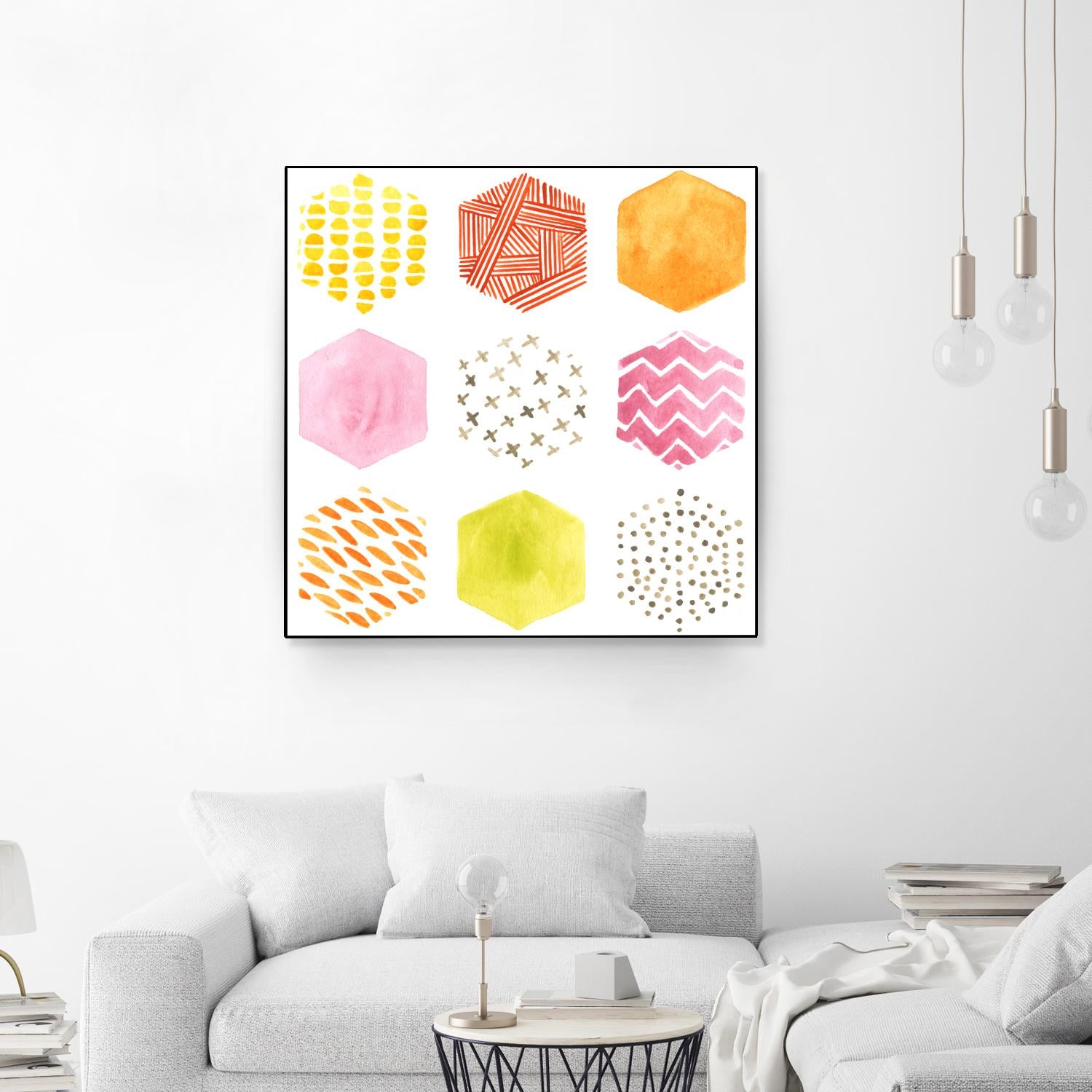 Honeycomb Patterns II by June Erica Vess on GIANT ART - abstract