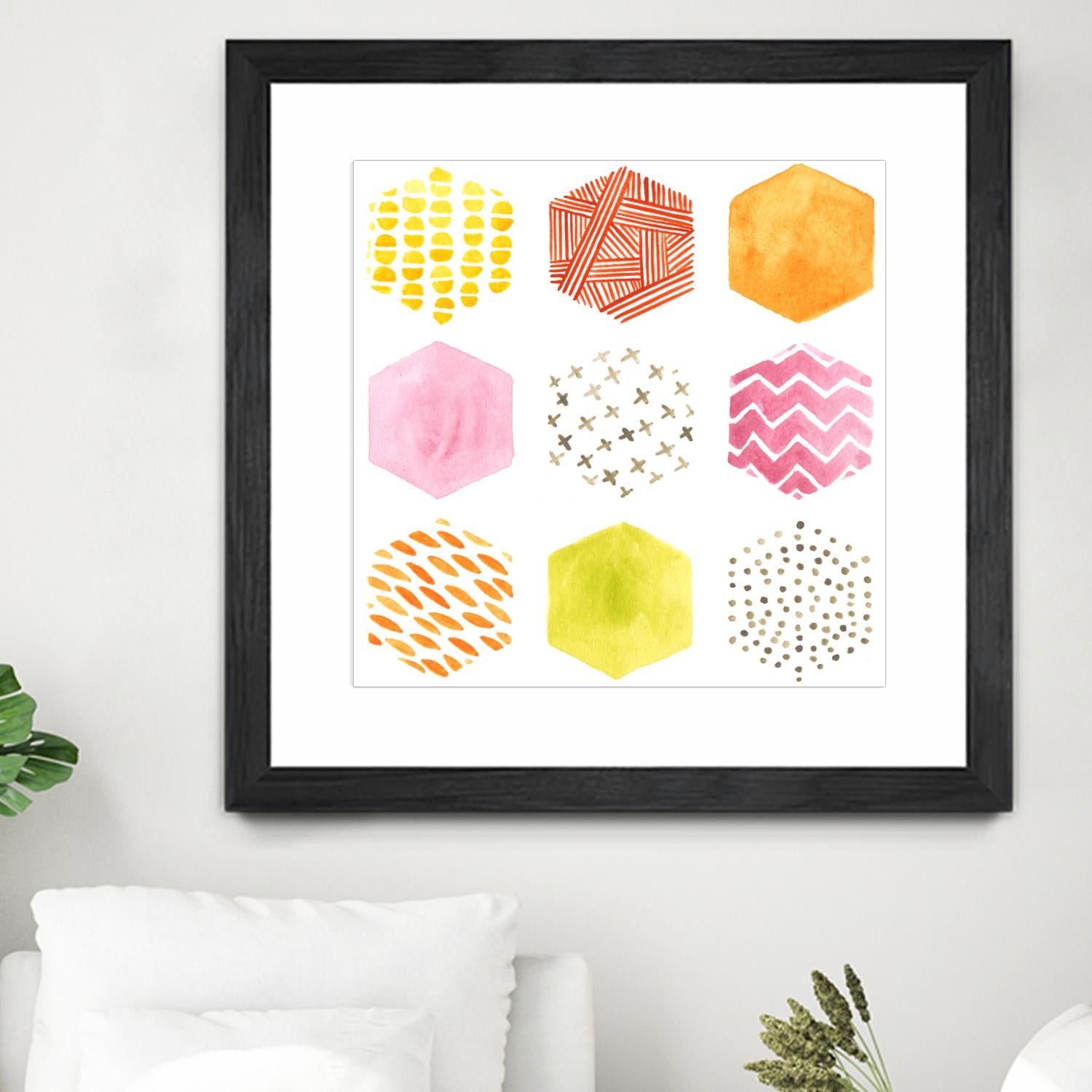 Honeycomb Patterns II by June Erica Vess on GIANT ART - abstract