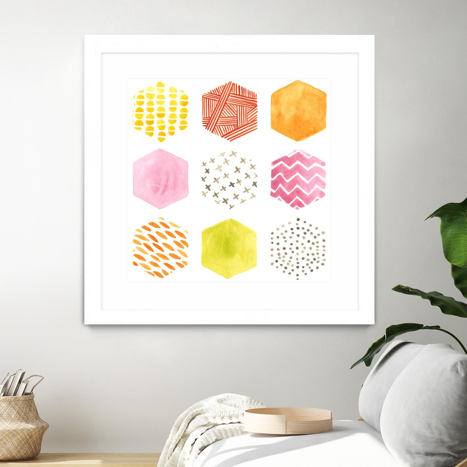 Honeycomb Patterns II by June Erica Vess on GIANT ART - abstract