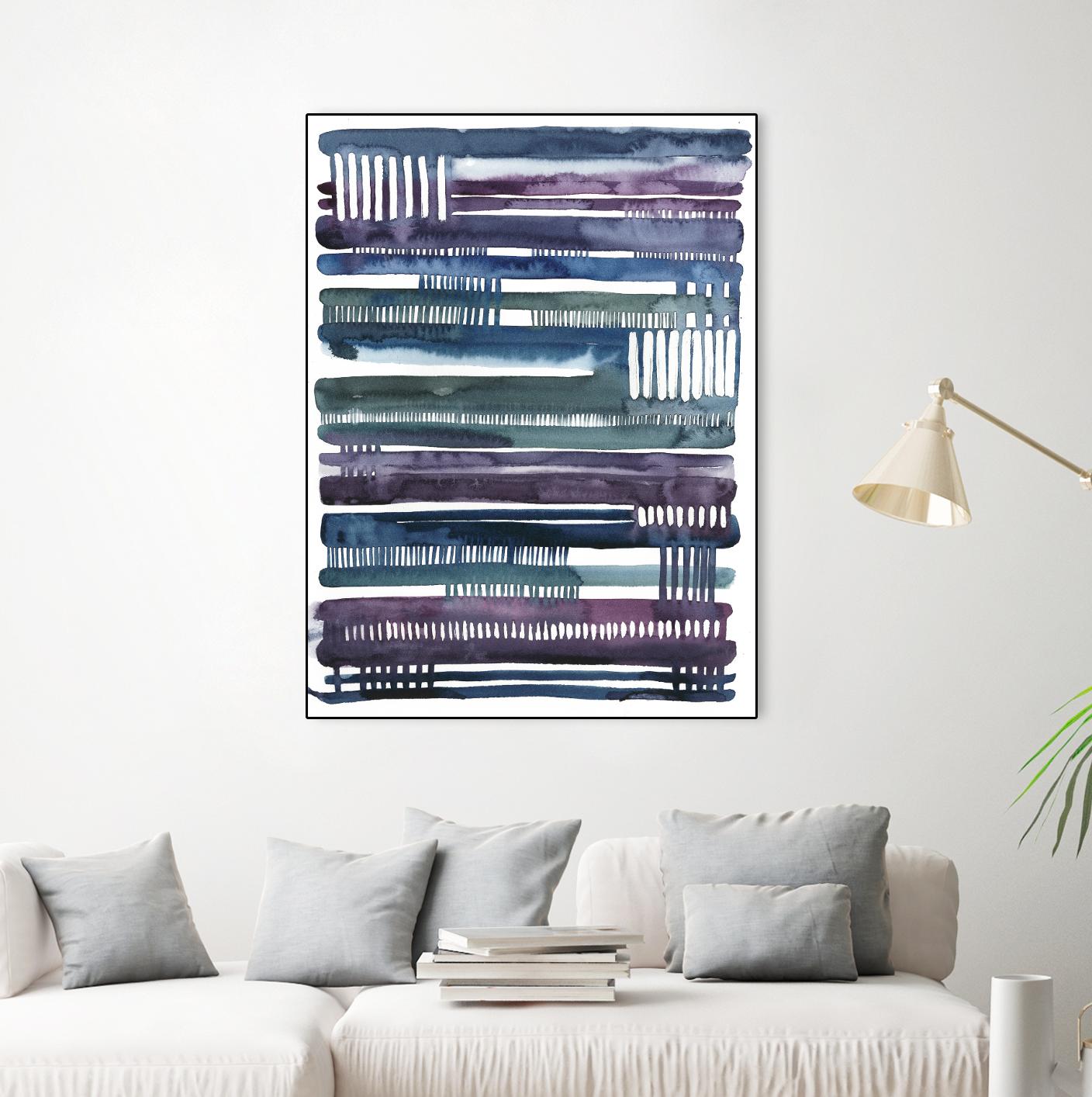 Collapse I by Grace Popp on GIANT ART - blue abstract