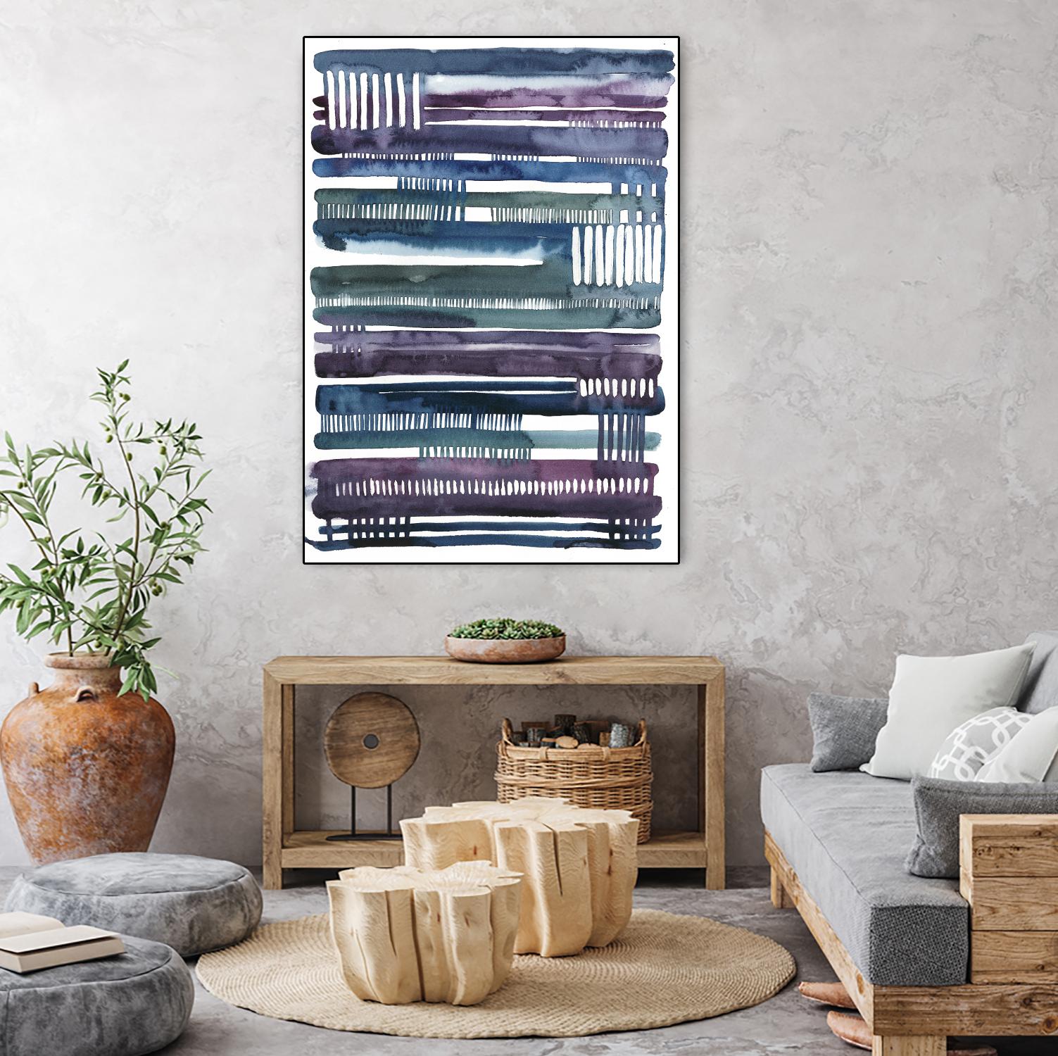 Collapse I by Grace Popp on GIANT ART - blue abstract