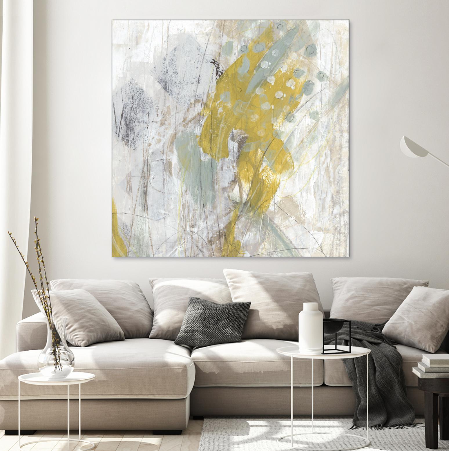 Surface Structure II by June Erica Vess on GIANT ART - yellow abstract