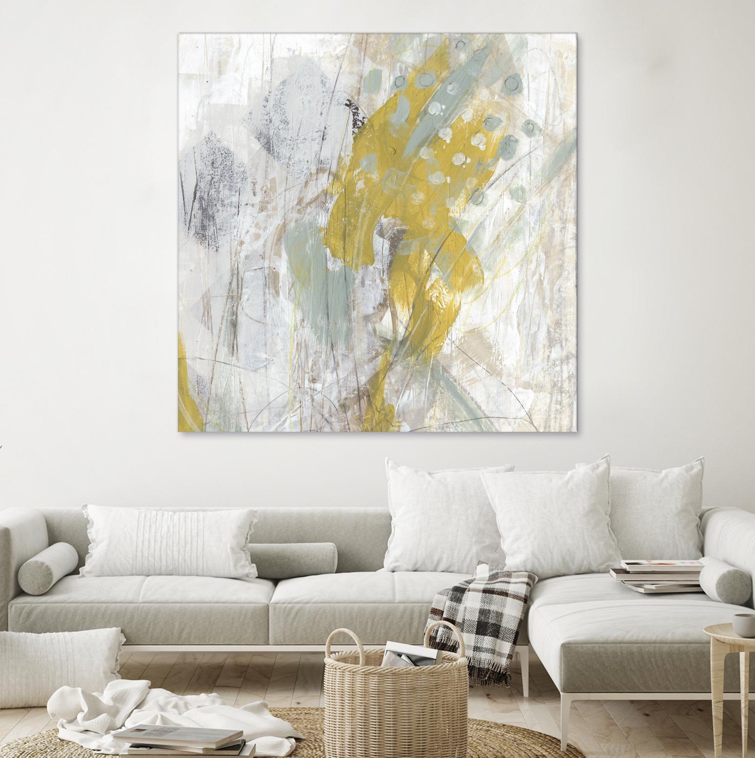 Surface Structure II by June Erica Vess on GIANT ART - yellow abstract