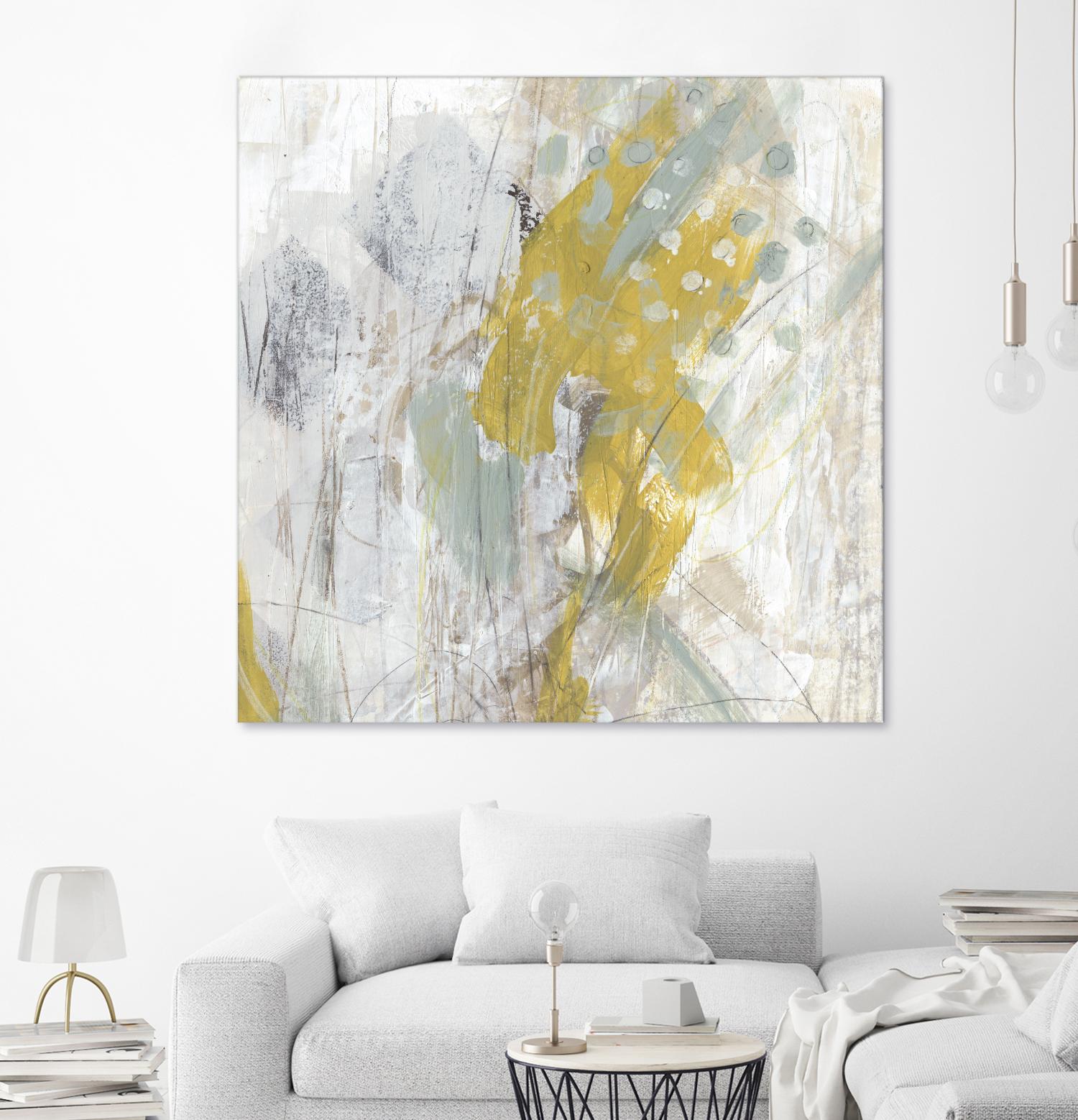 Surface Structure II by June Erica Vess on GIANT ART - yellow abstract
