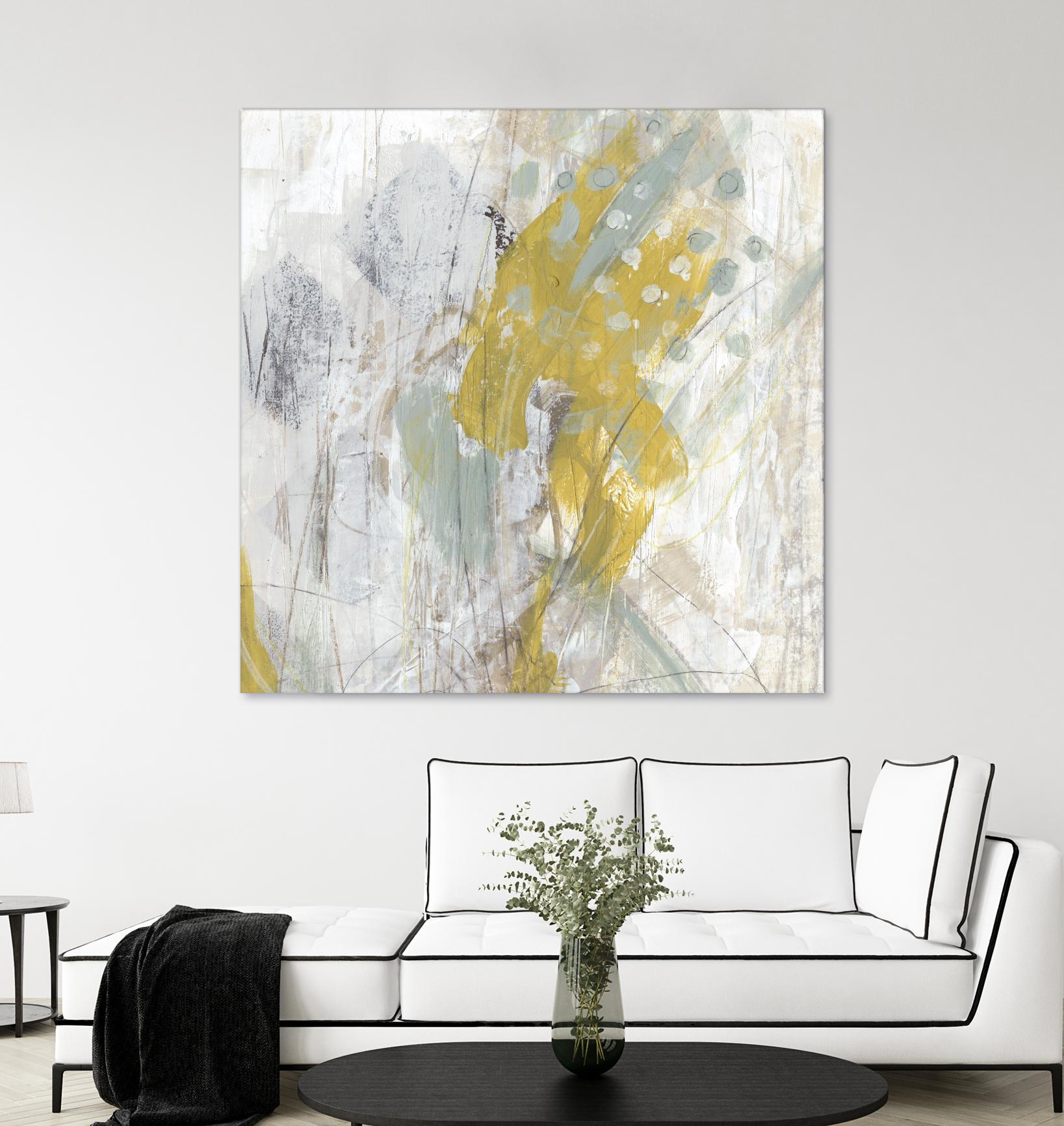 Surface Structure II by June Erica Vess on GIANT ART - yellow abstract