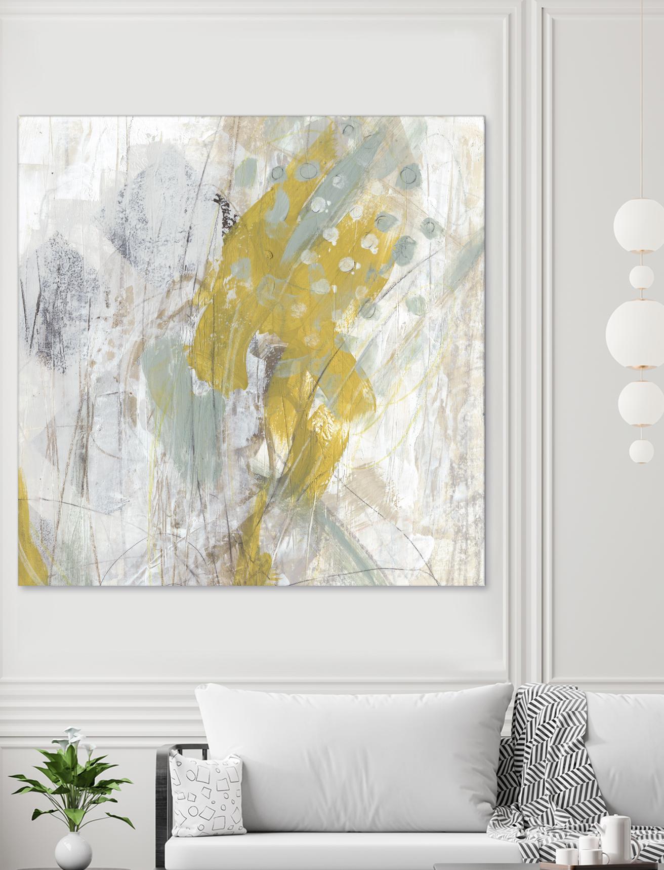 Surface Structure II by June Erica Vess on GIANT ART - yellow abstract