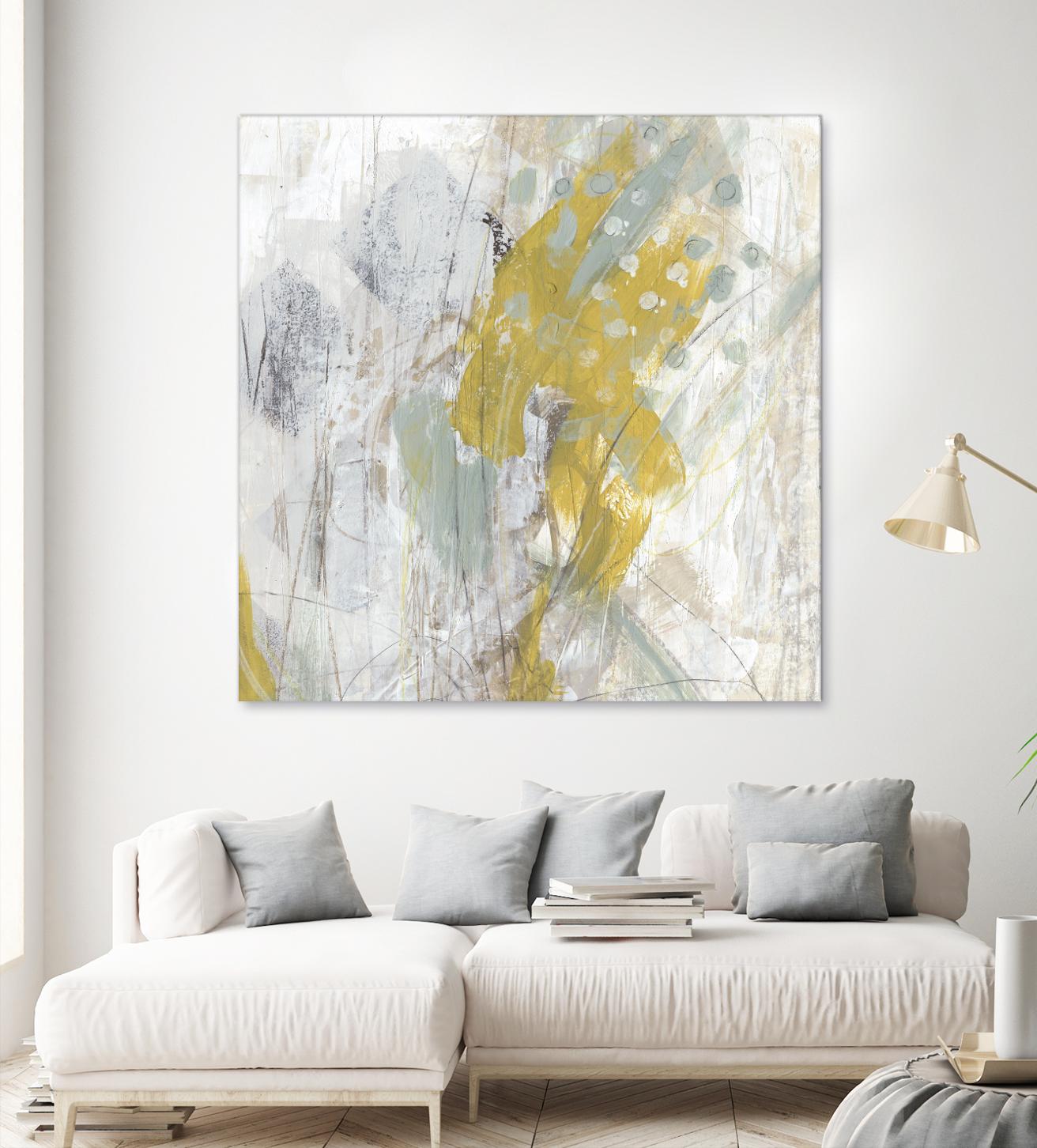 Surface Structure II by June Erica Vess on GIANT ART - yellow abstract