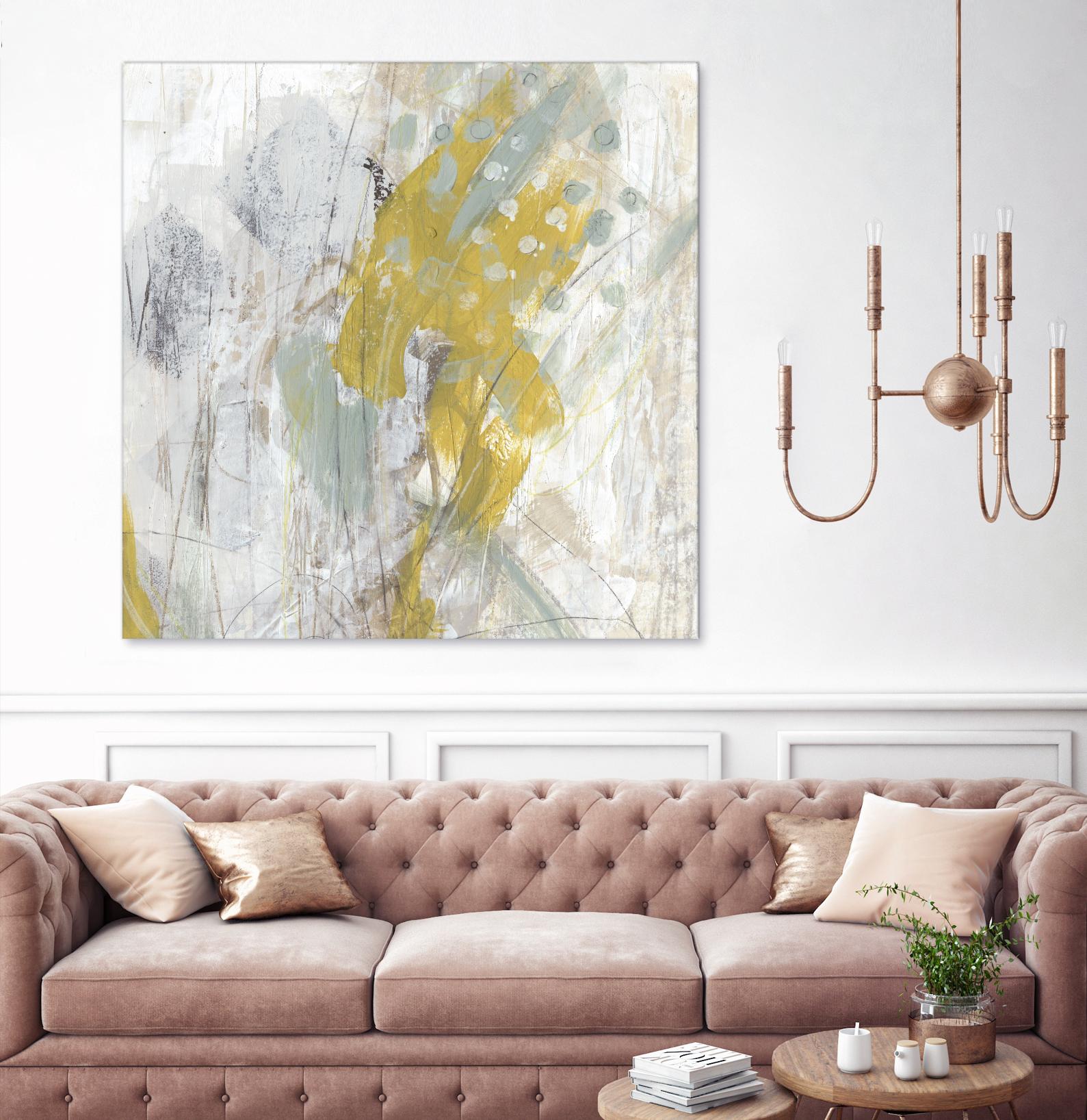 Surface Structure II by June Erica Vess on GIANT ART - yellow abstract