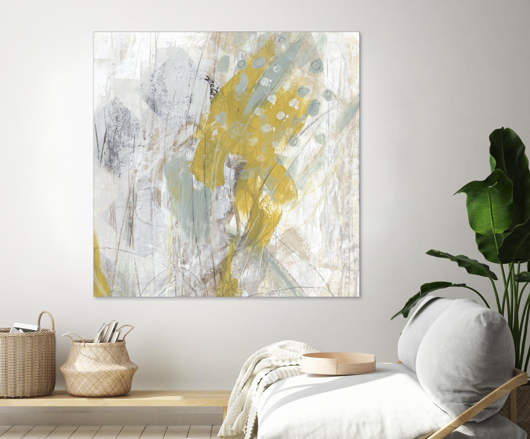 Surface Structure II by June Erica Vess on GIANT ART - yellow abstract