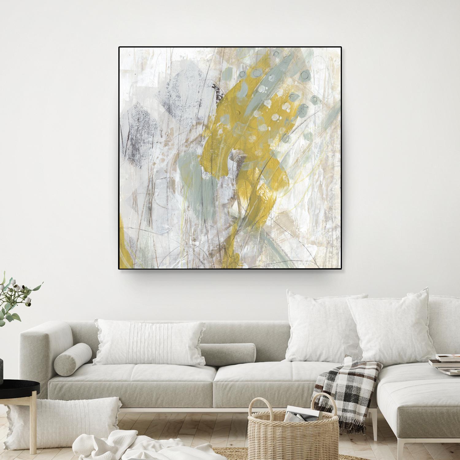 Surface Structure II by June Erica Vess on GIANT ART - yellow abstract