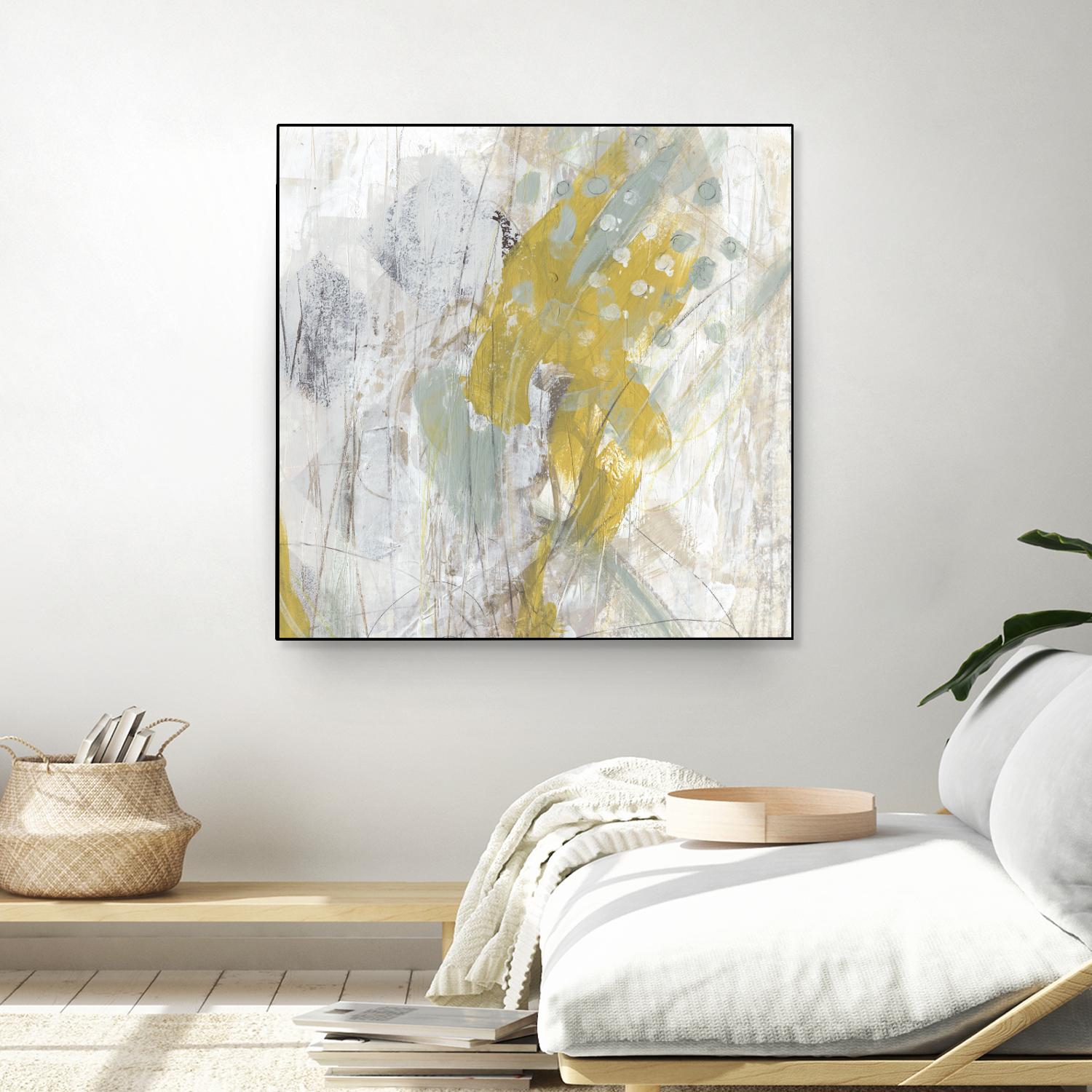 Surface Structure II by June Erica Vess on GIANT ART - yellow abstract