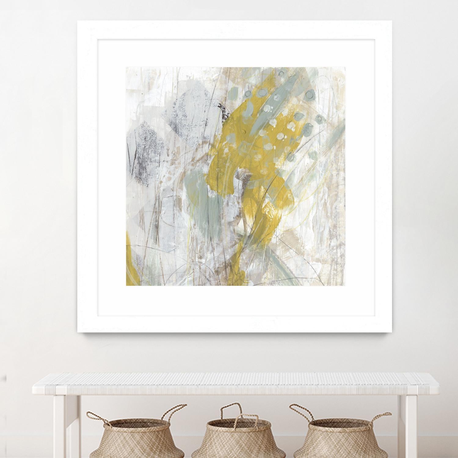 Surface Structure II by June Erica Vess on GIANT ART - yellow abstract