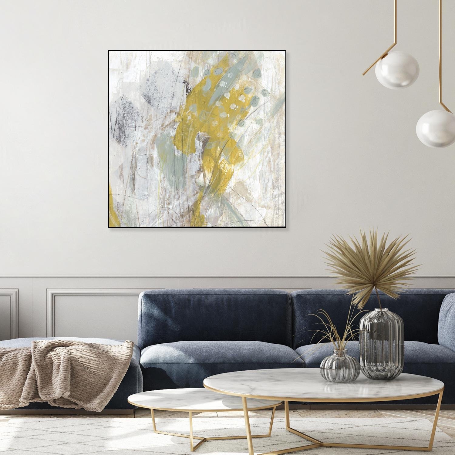 Surface Structure II by June Erica Vess on GIANT ART - yellow abstract