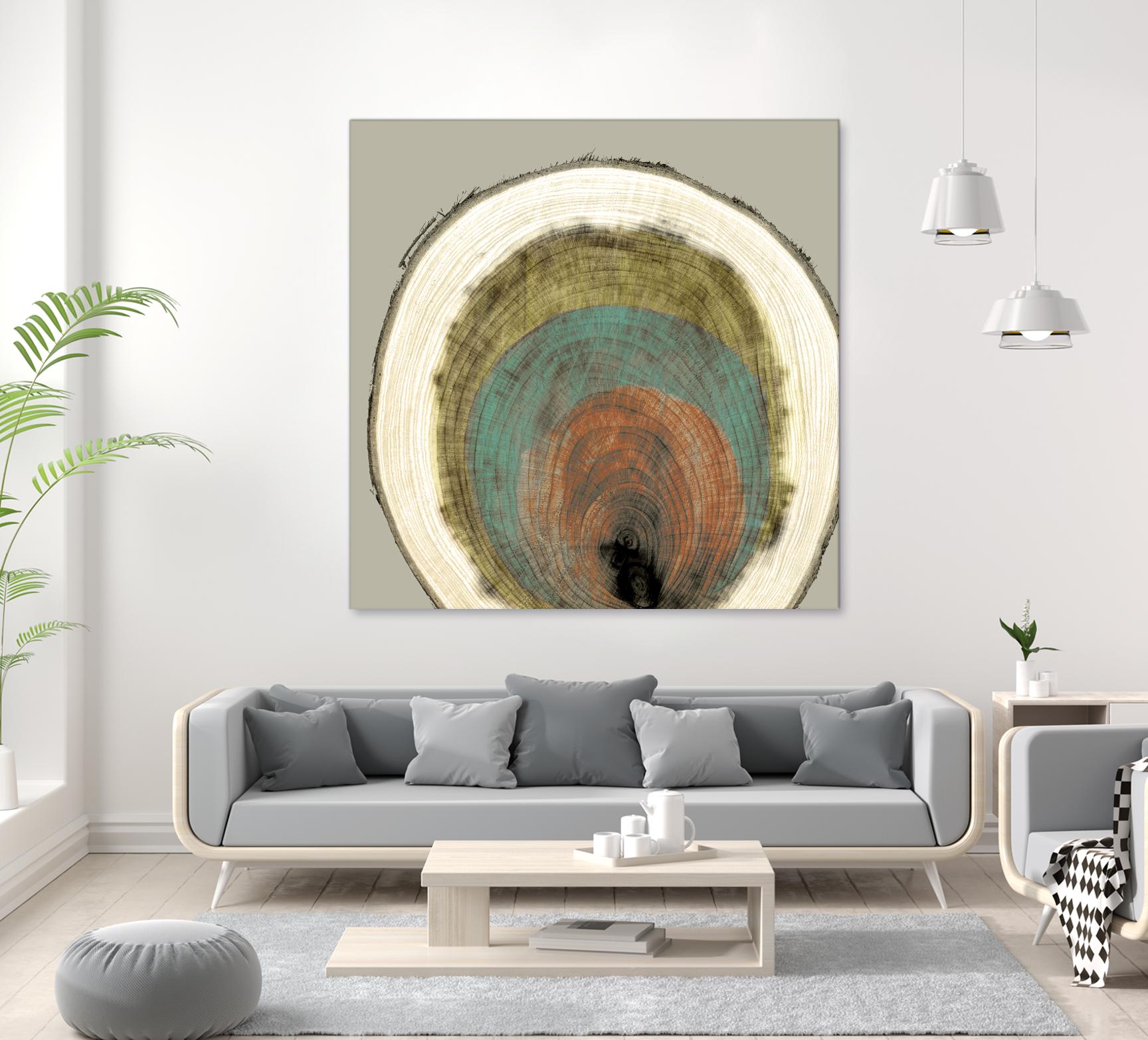 Colored Rings I by Studio W on GIANT ART - brown abstract