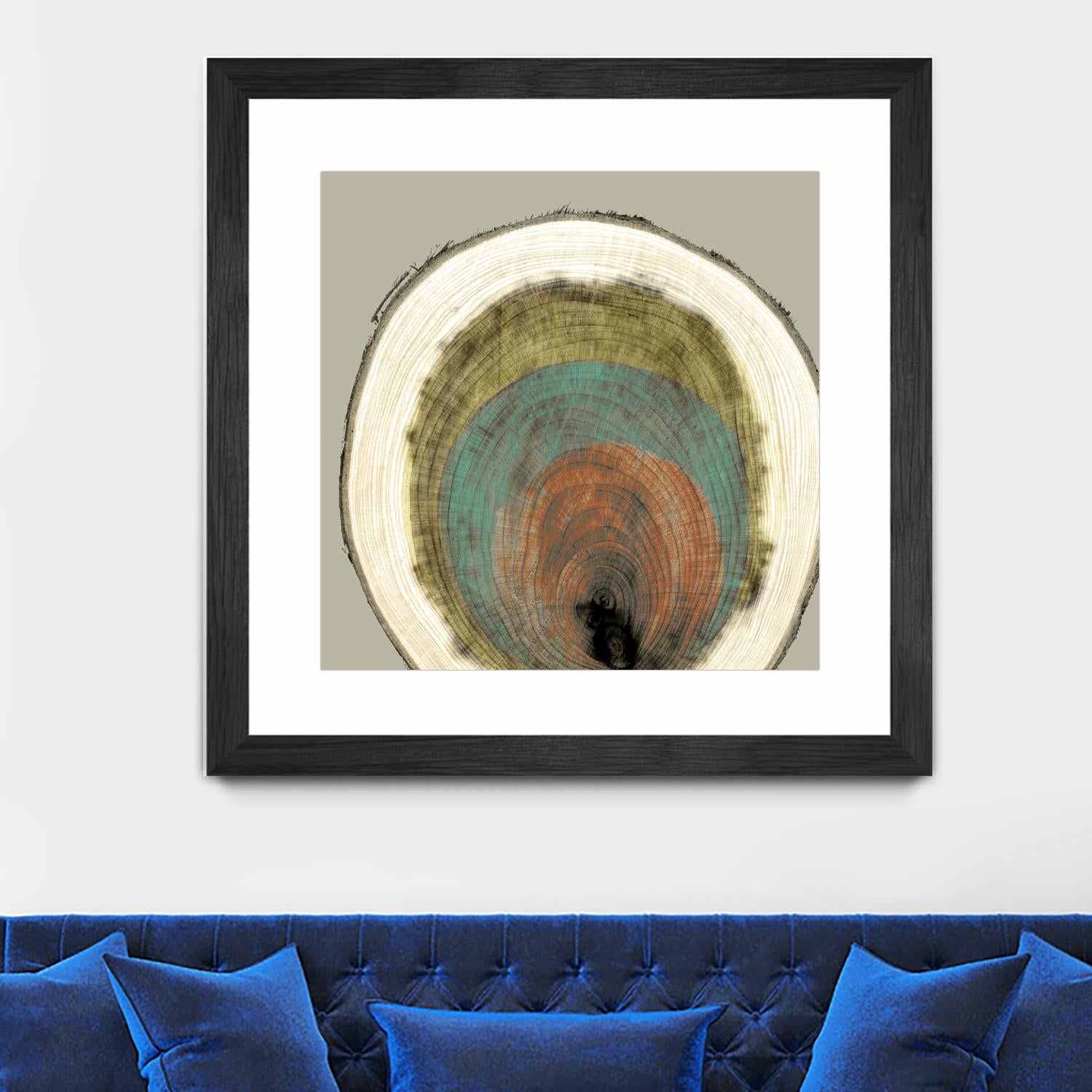 Colored Rings I by Studio W on GIANT ART - brown abstract