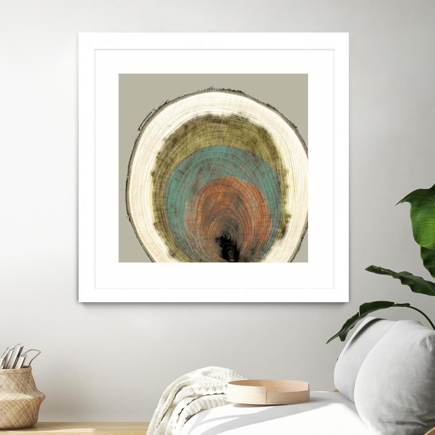 Colored Rings I by Studio W on GIANT ART - brown abstract