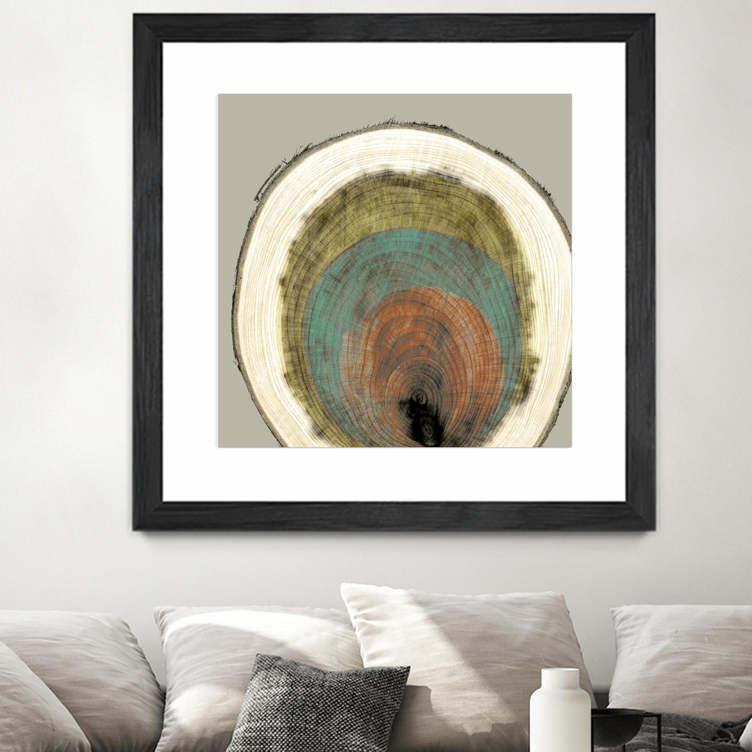 Colored Rings I by Studio W on GIANT ART - brown abstract