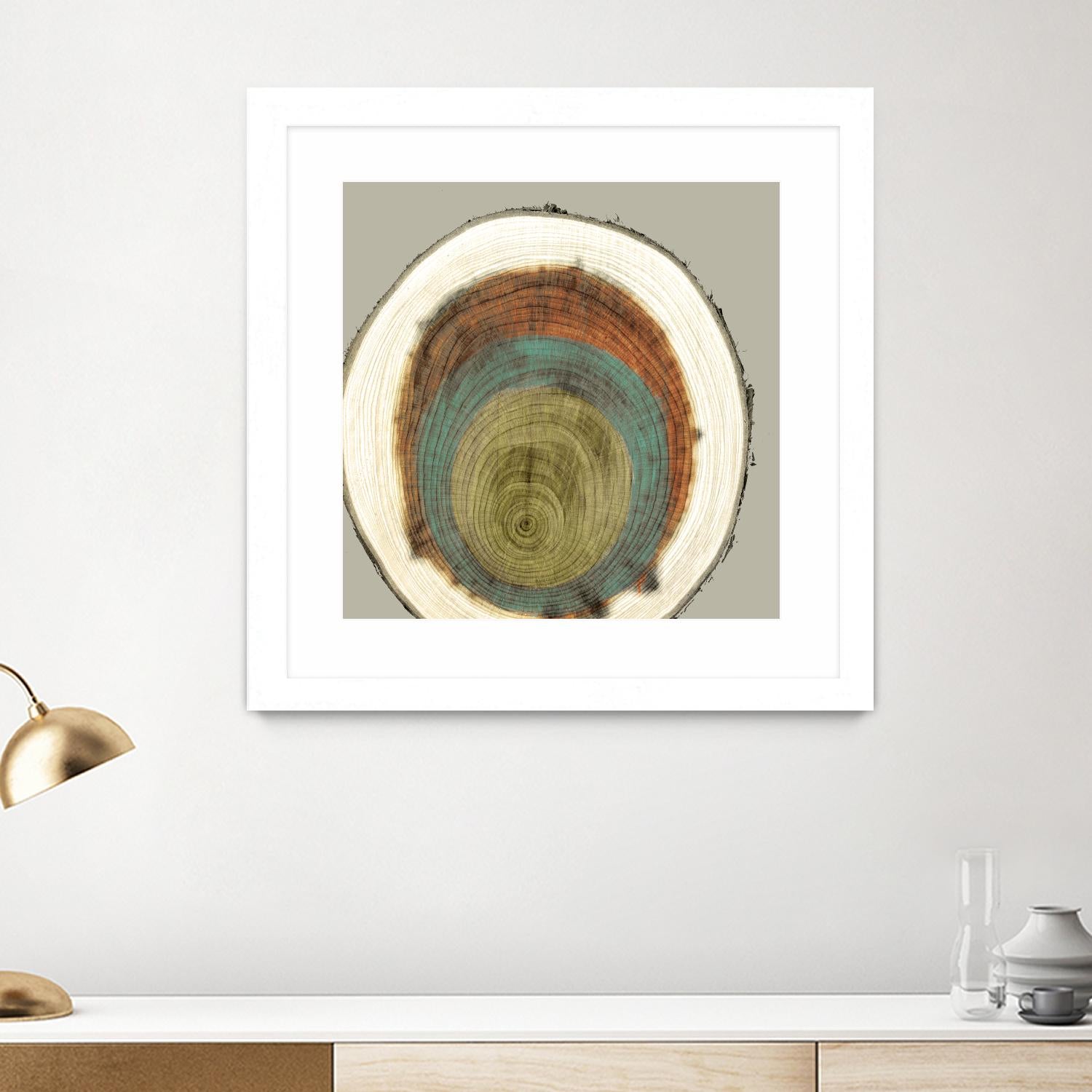 Colored Rings II by Studio W on GIANT ART - brown abstract