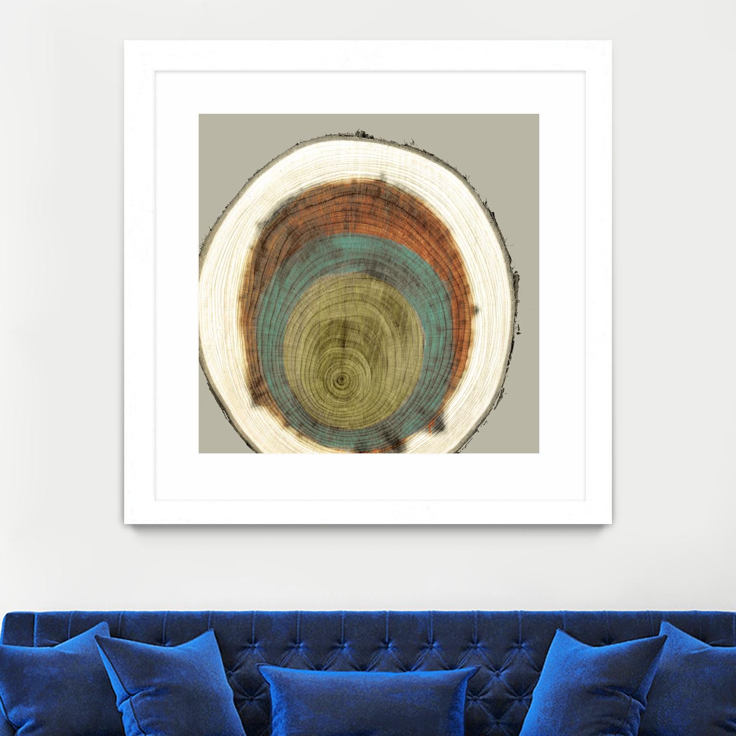 Colored Rings II by Studio W on GIANT ART - brown abstract