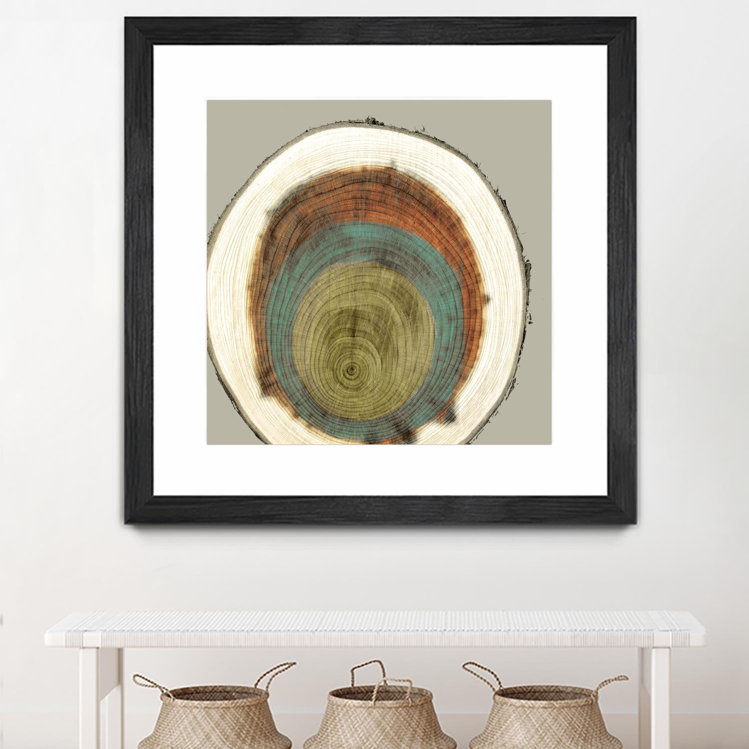 Colored Rings II by Studio W on GIANT ART - brown abstract