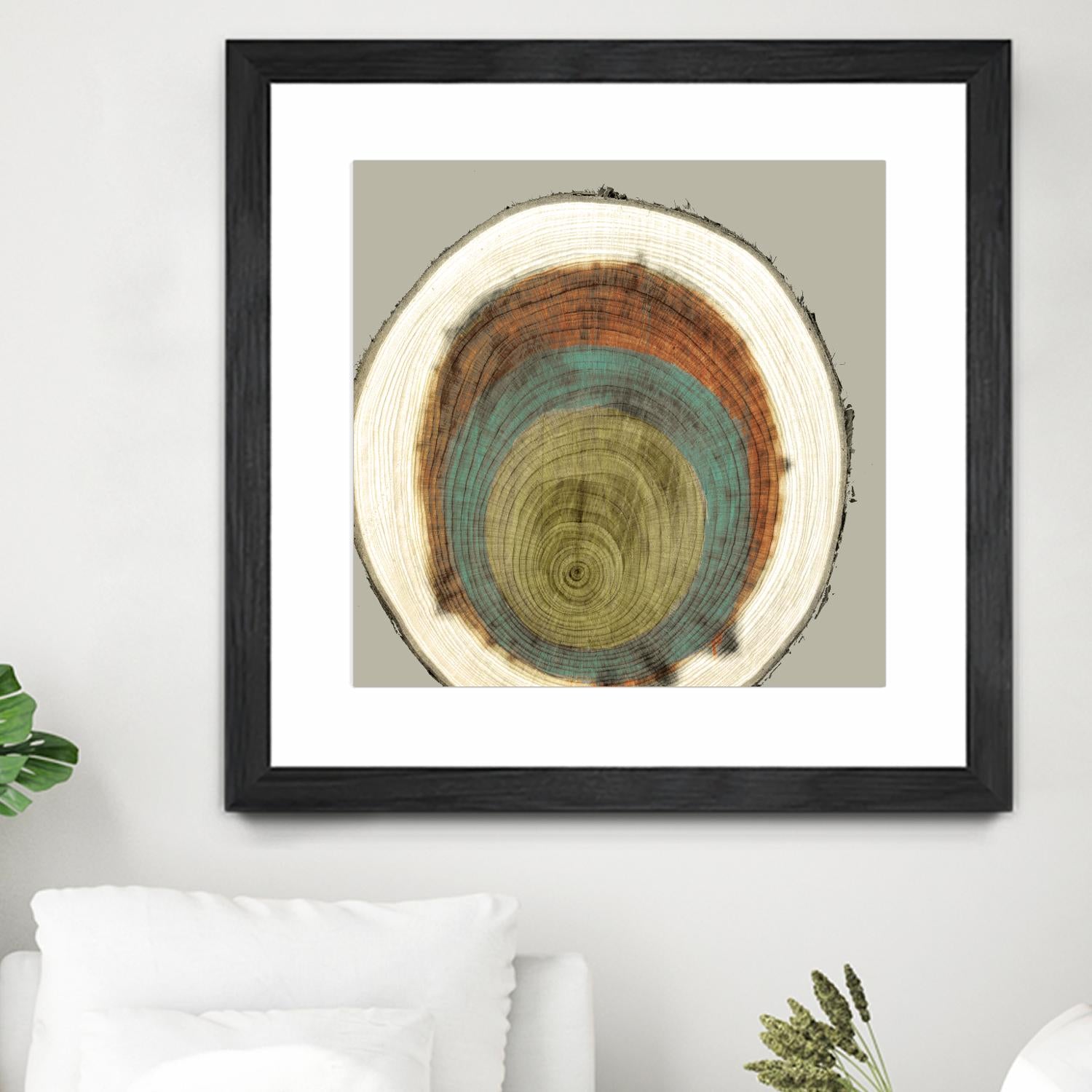 Colored Rings II by Studio W on GIANT ART - brown abstract