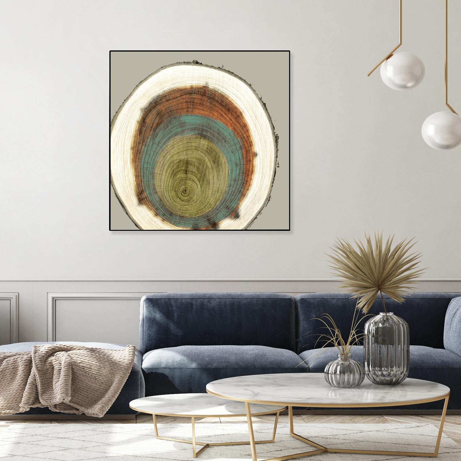 Colored Rings II by Studio W on GIANT ART - brown abstract