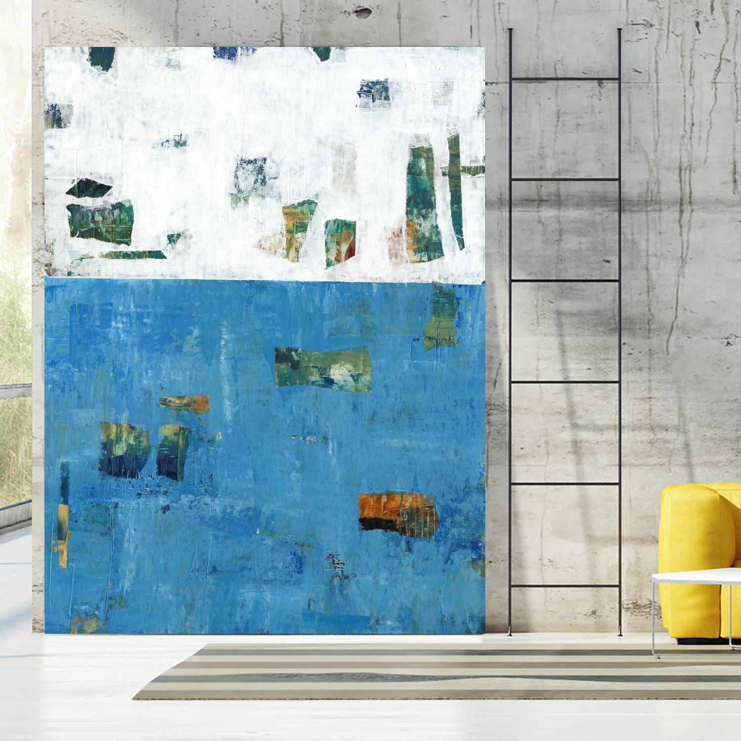 Patches I by Tim OToole on GIANT ART - blue abstract