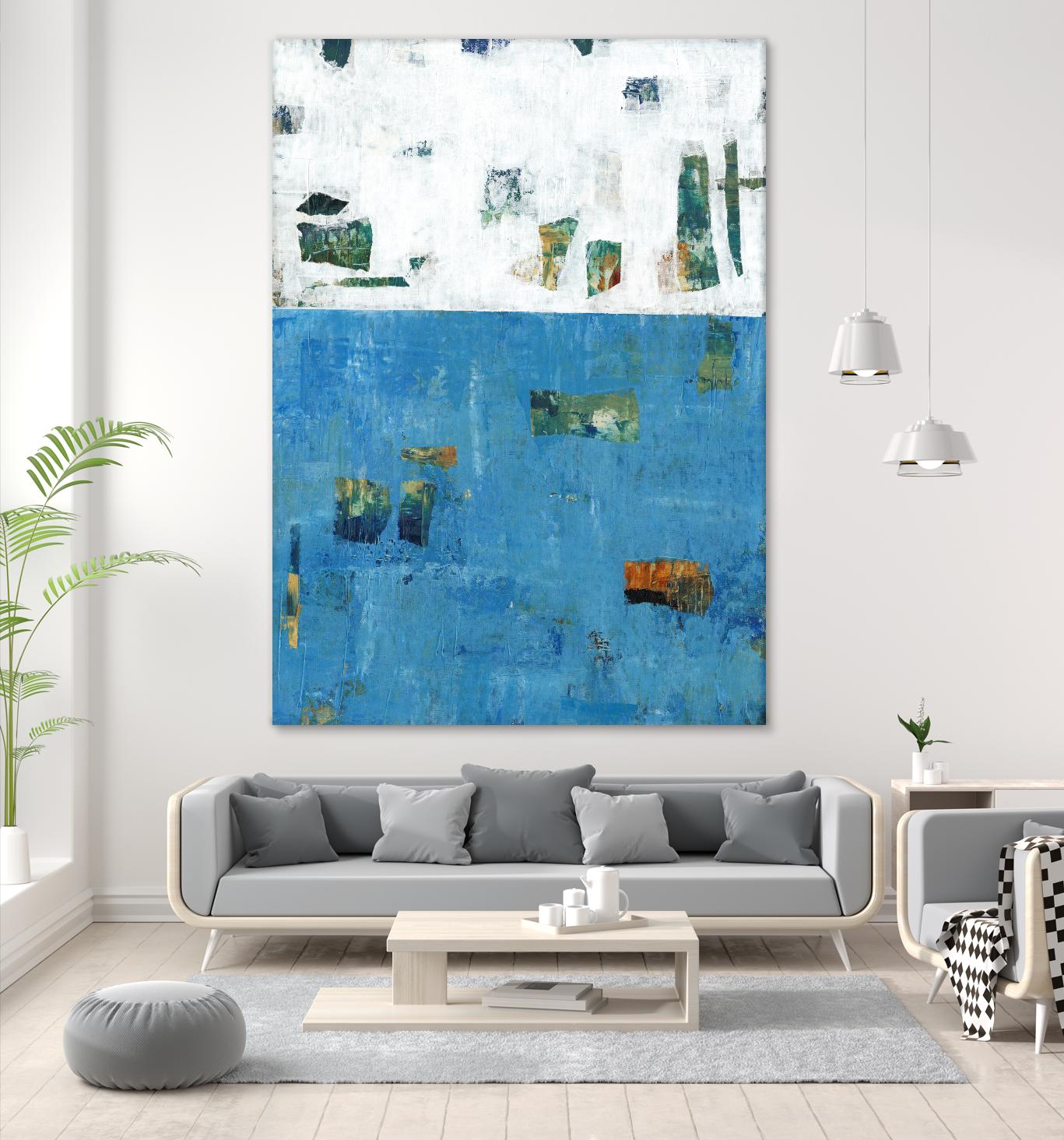 Patches I by Tim OToole on GIANT ART - blue abstract