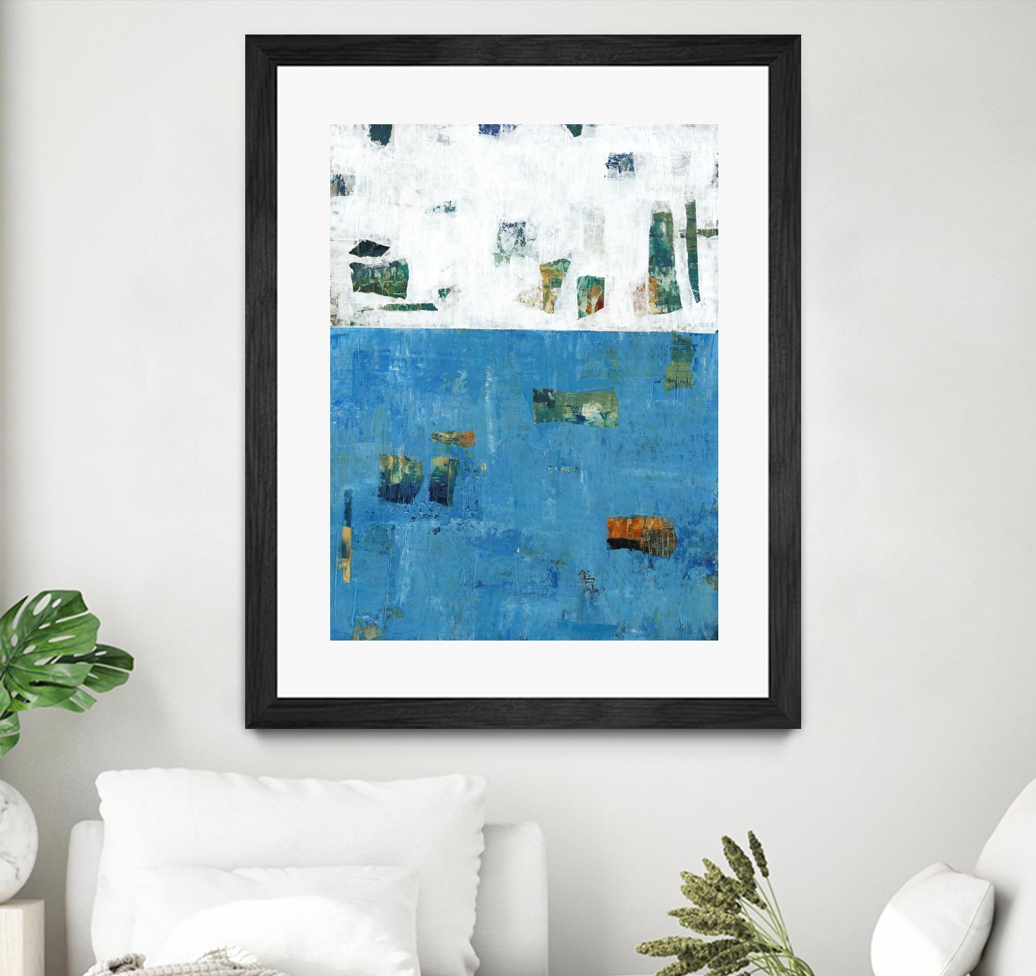 Patches I by Tim OToole on GIANT ART - blue abstract