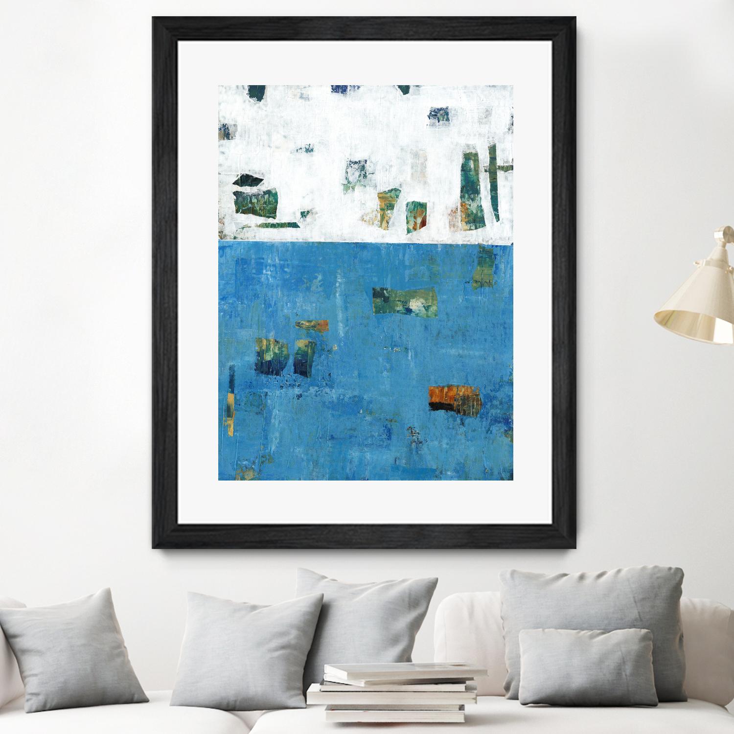 Patches I by Tim OToole on GIANT ART - blue abstract