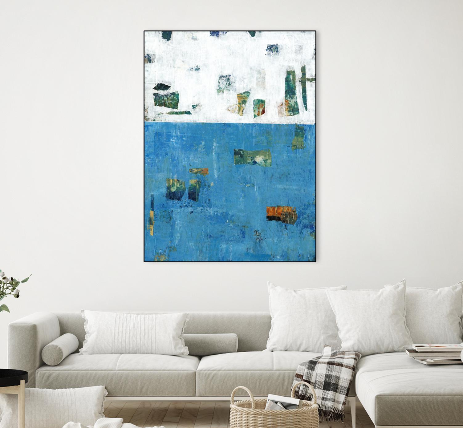 Patches I by Tim OToole on GIANT ART - blue abstract