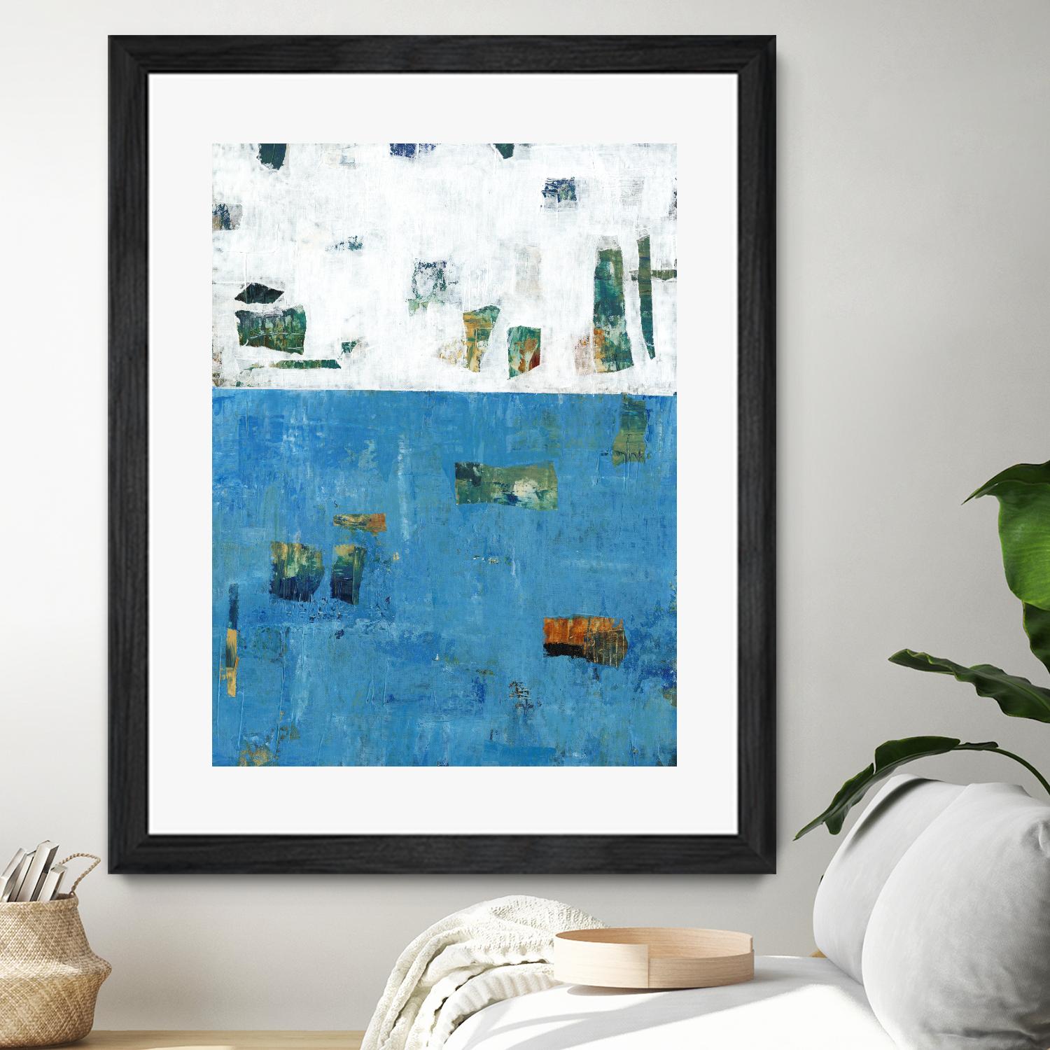 Patches I by Tim OToole on GIANT ART - blue abstract