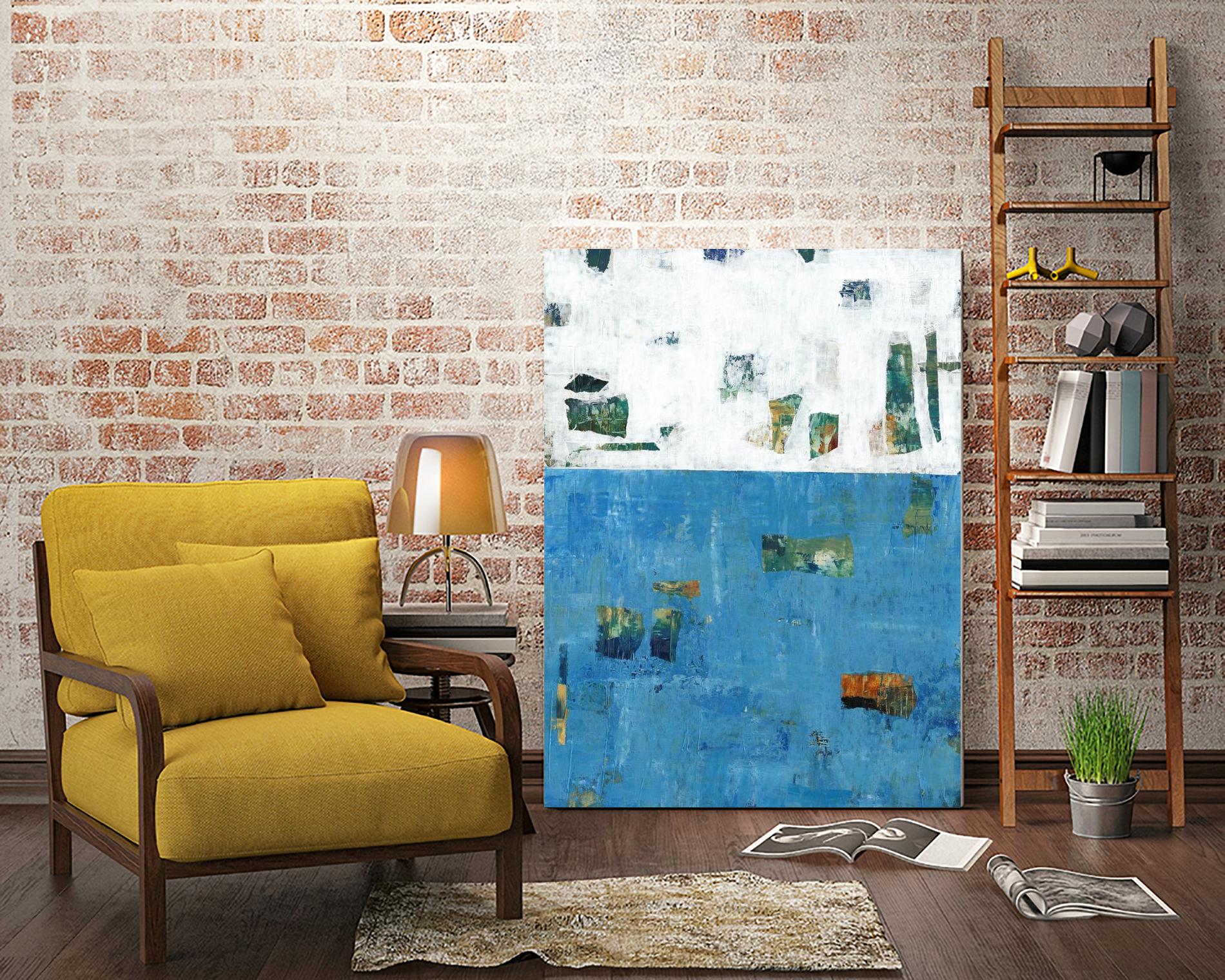 Patches I by Tim OToole on GIANT ART - blue abstract