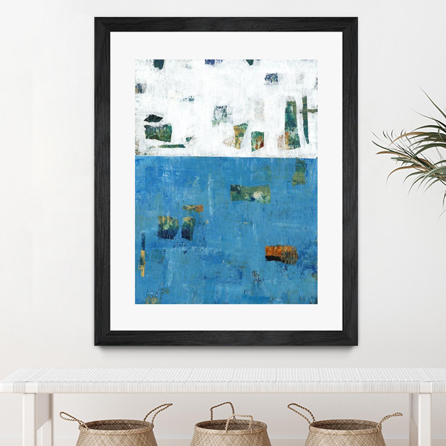 Patches I by Tim OToole on GIANT ART - blue abstract