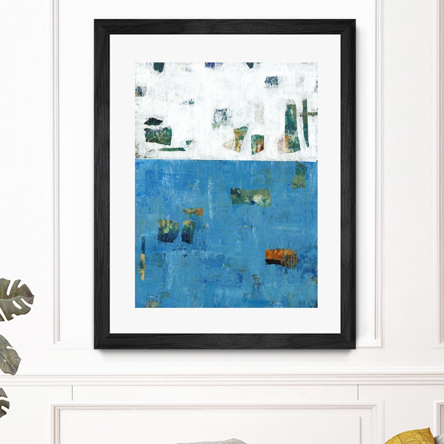 Patches I by Tim OToole on GIANT ART - blue abstract