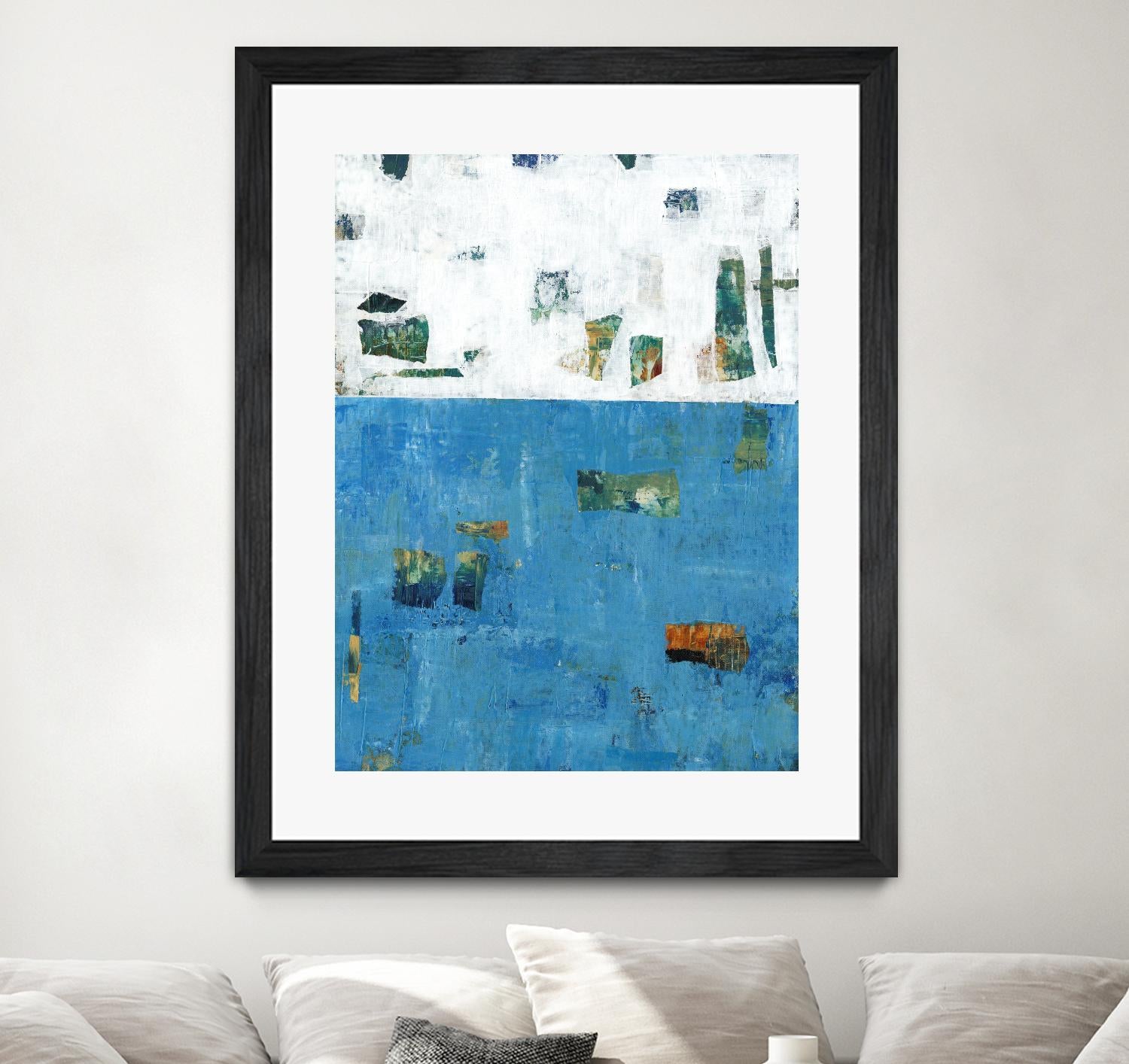 Patches I by Tim OToole on GIANT ART - blue abstract