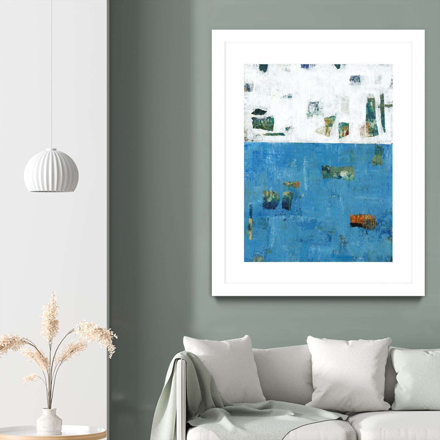 Patches I by Tim OToole on GIANT ART - blue abstract