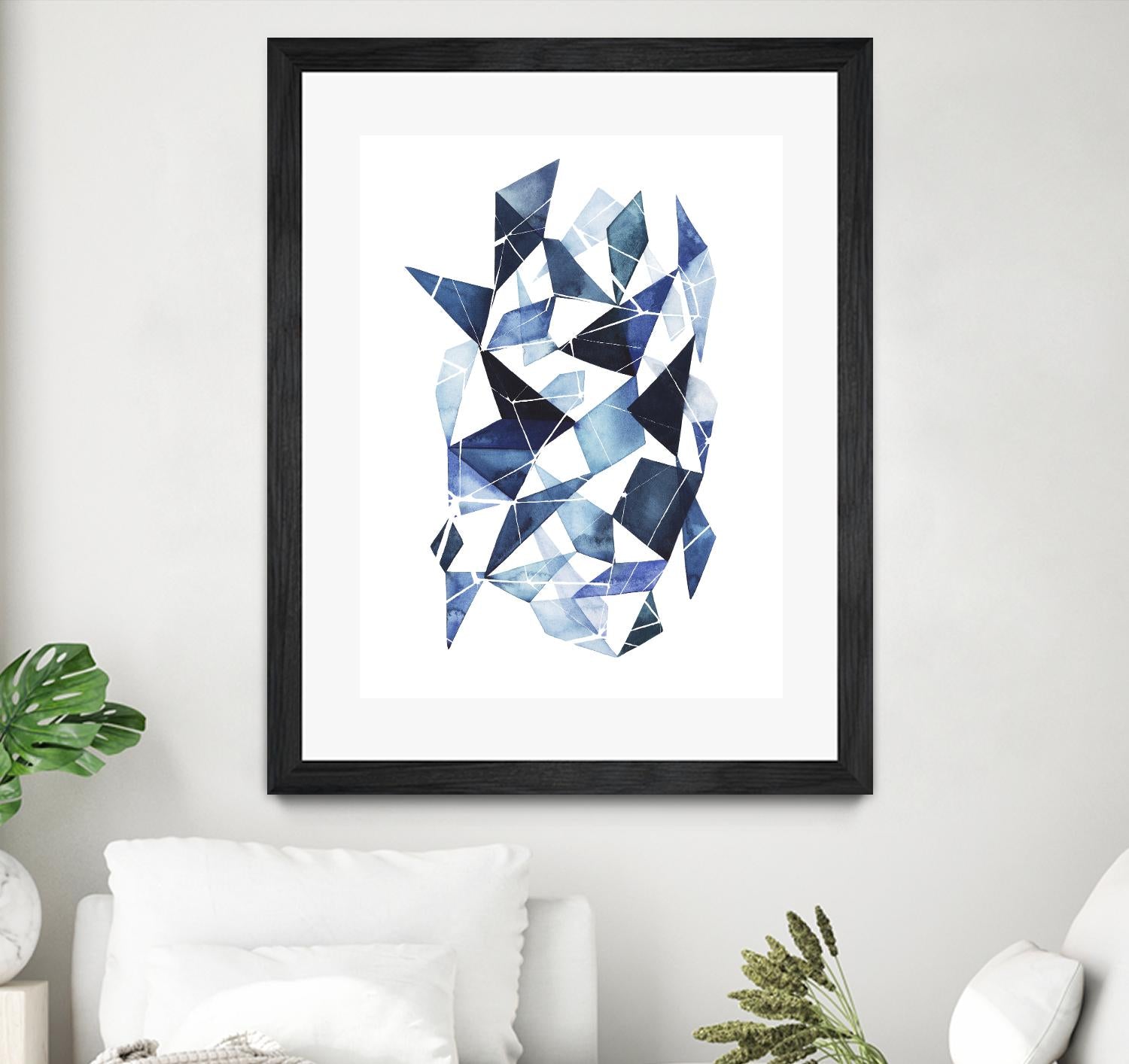 Chrysalis I by Grace Popp on GIANT ART - blue abstract