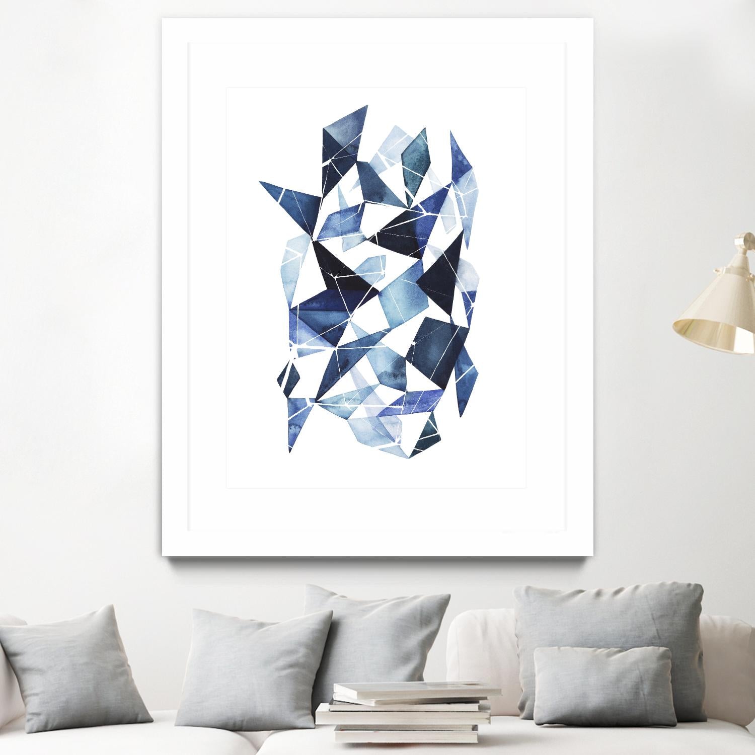 Chrysalis I by Grace Popp on GIANT ART - blue abstract