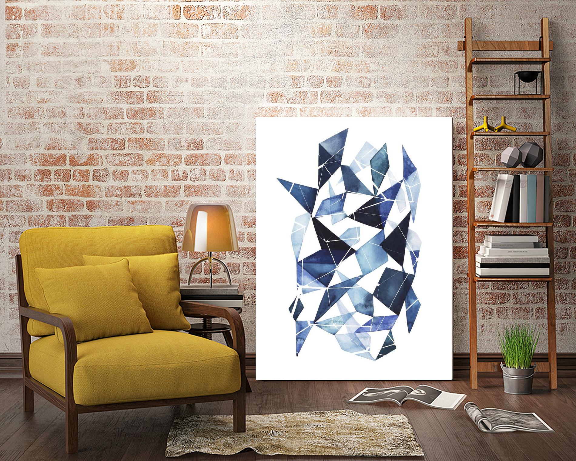 Chrysalis I by Grace Popp on GIANT ART - blue abstract