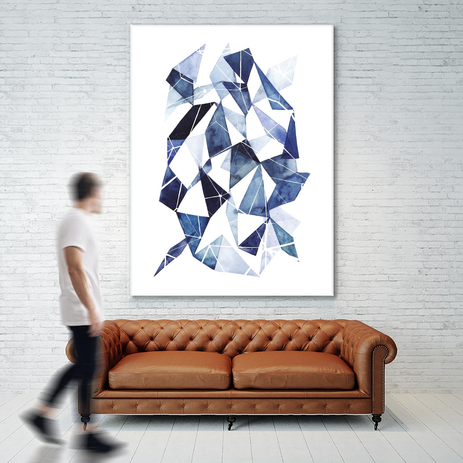 Chrysalis II by Grace Popp on GIANT ART - blue abstract