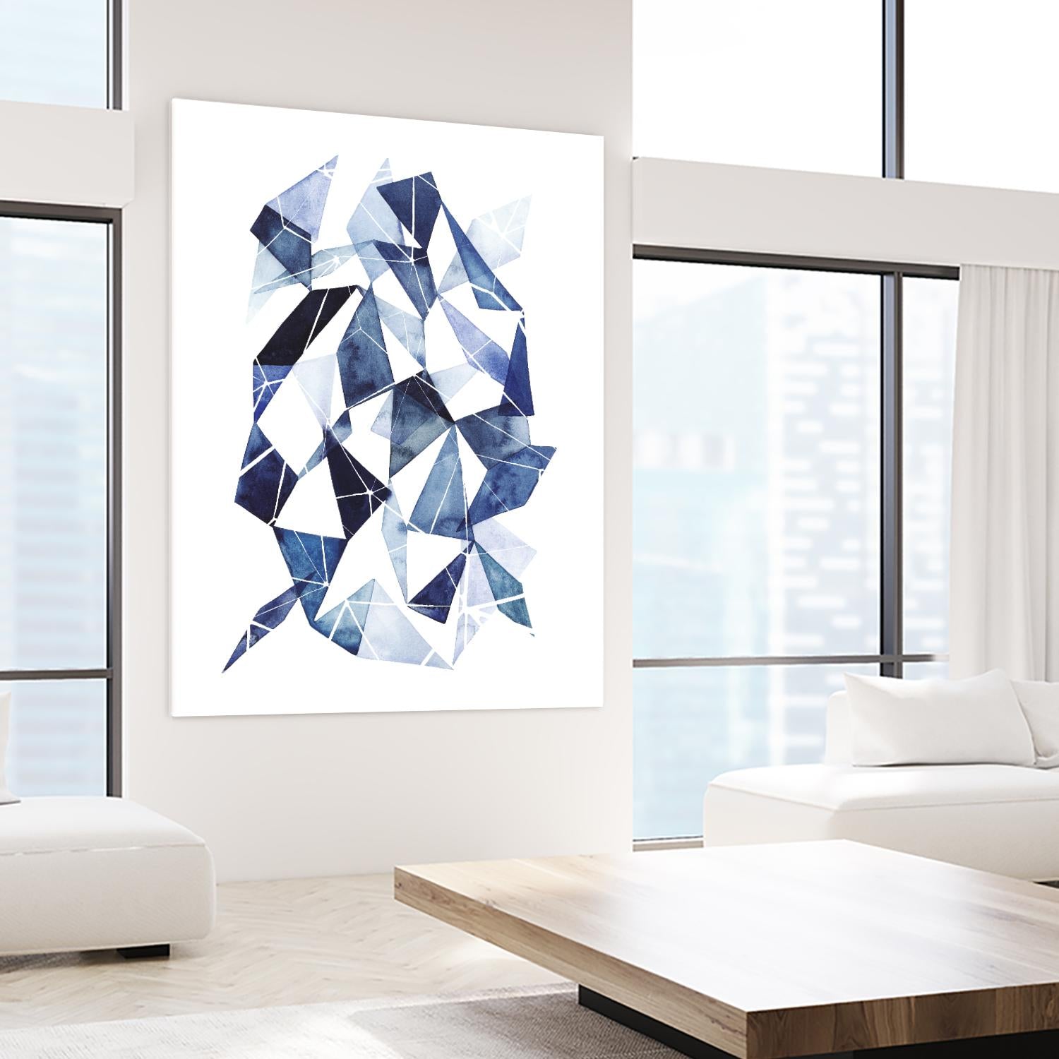 Chrysalis II by Grace Popp on GIANT ART - blue abstract