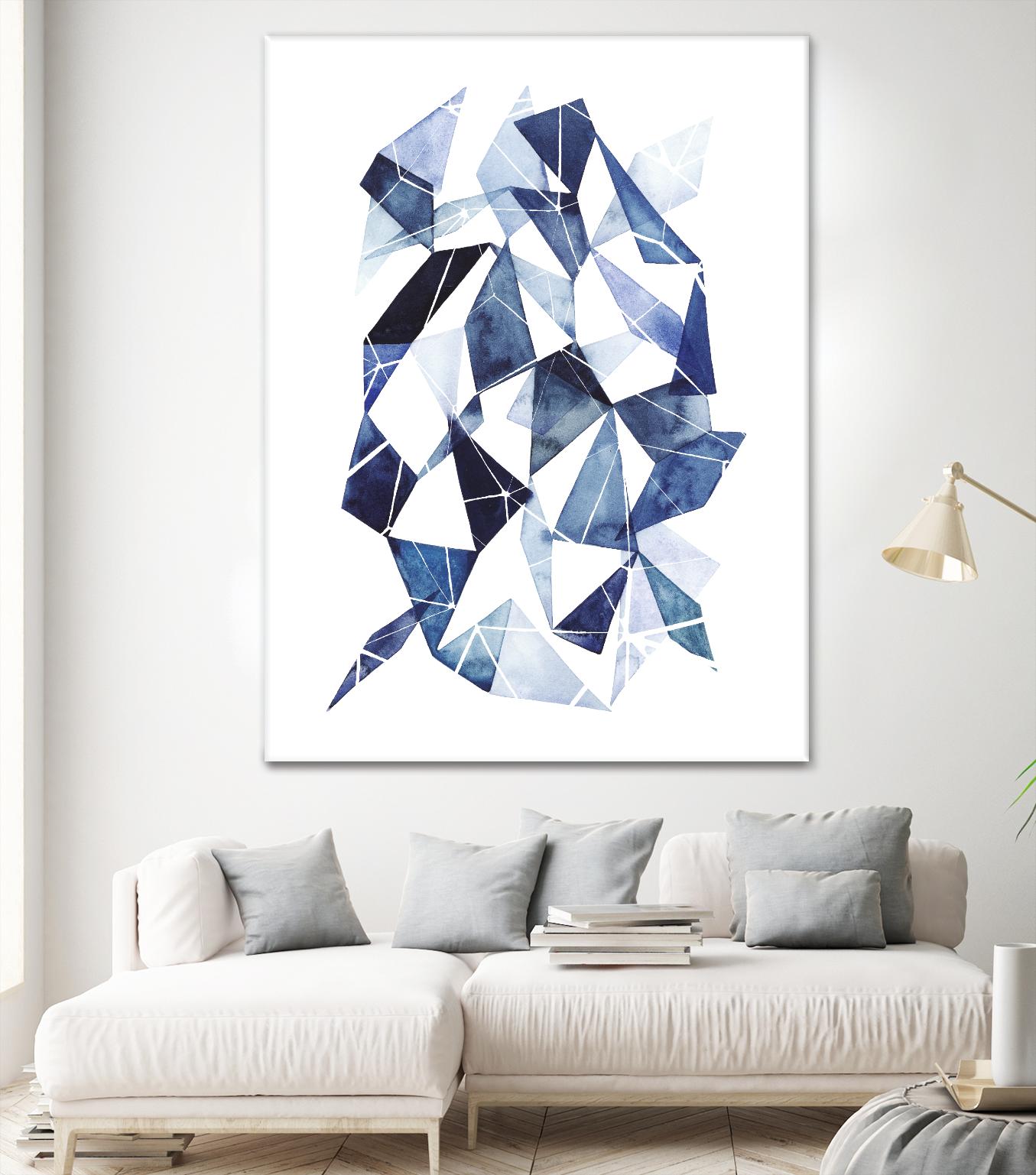 Chrysalis II by Grace Popp on GIANT ART - blue abstract