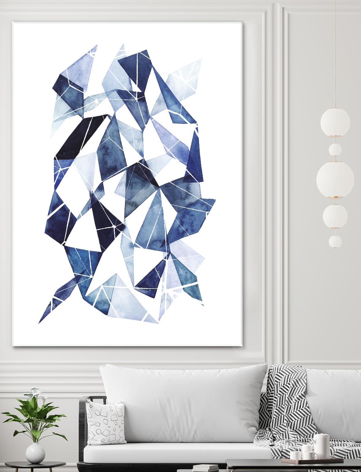 Chrysalis II by Grace Popp on GIANT ART - blue abstract