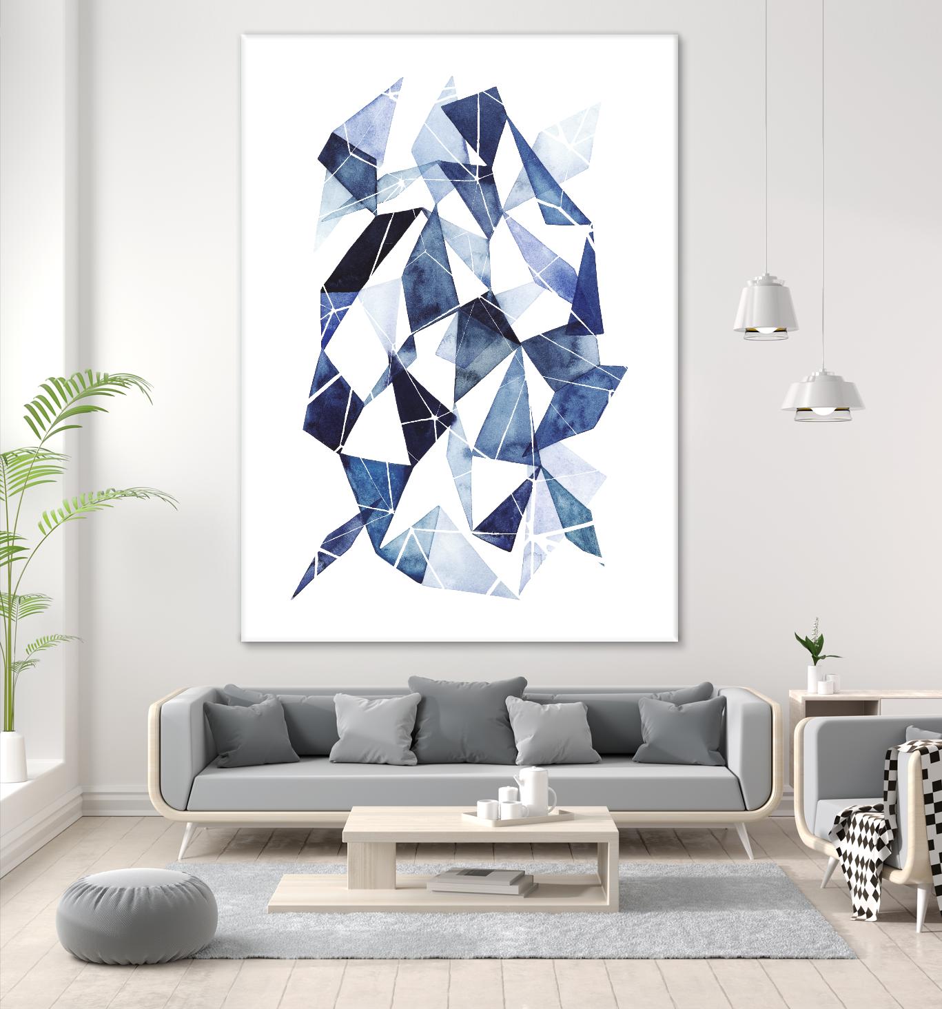 Chrysalis II by Grace Popp on GIANT ART - blue abstract