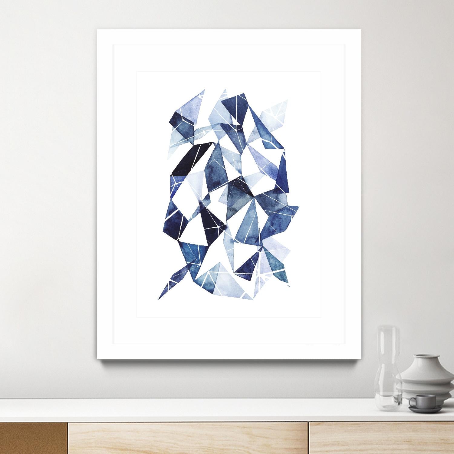 Chrysalis II by Grace Popp on GIANT ART - blue abstract