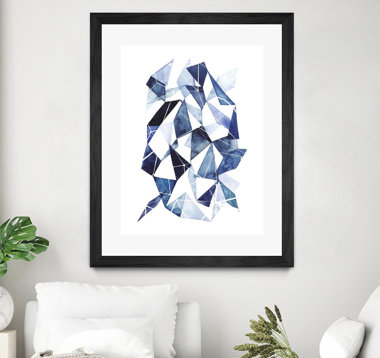 Chrysalis II by Grace Popp on GIANT ART - blue abstract