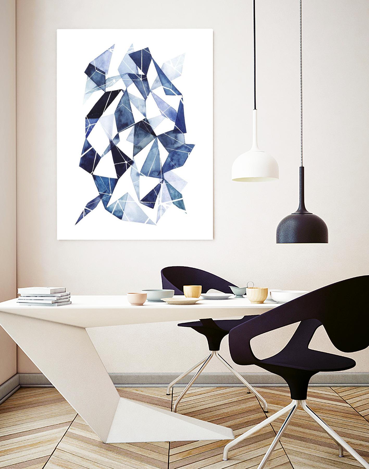 Chrysalis II by Grace Popp on GIANT ART - blue abstract