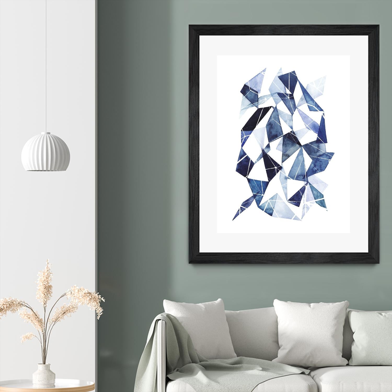 Chrysalis II by Grace Popp on GIANT ART - blue abstract