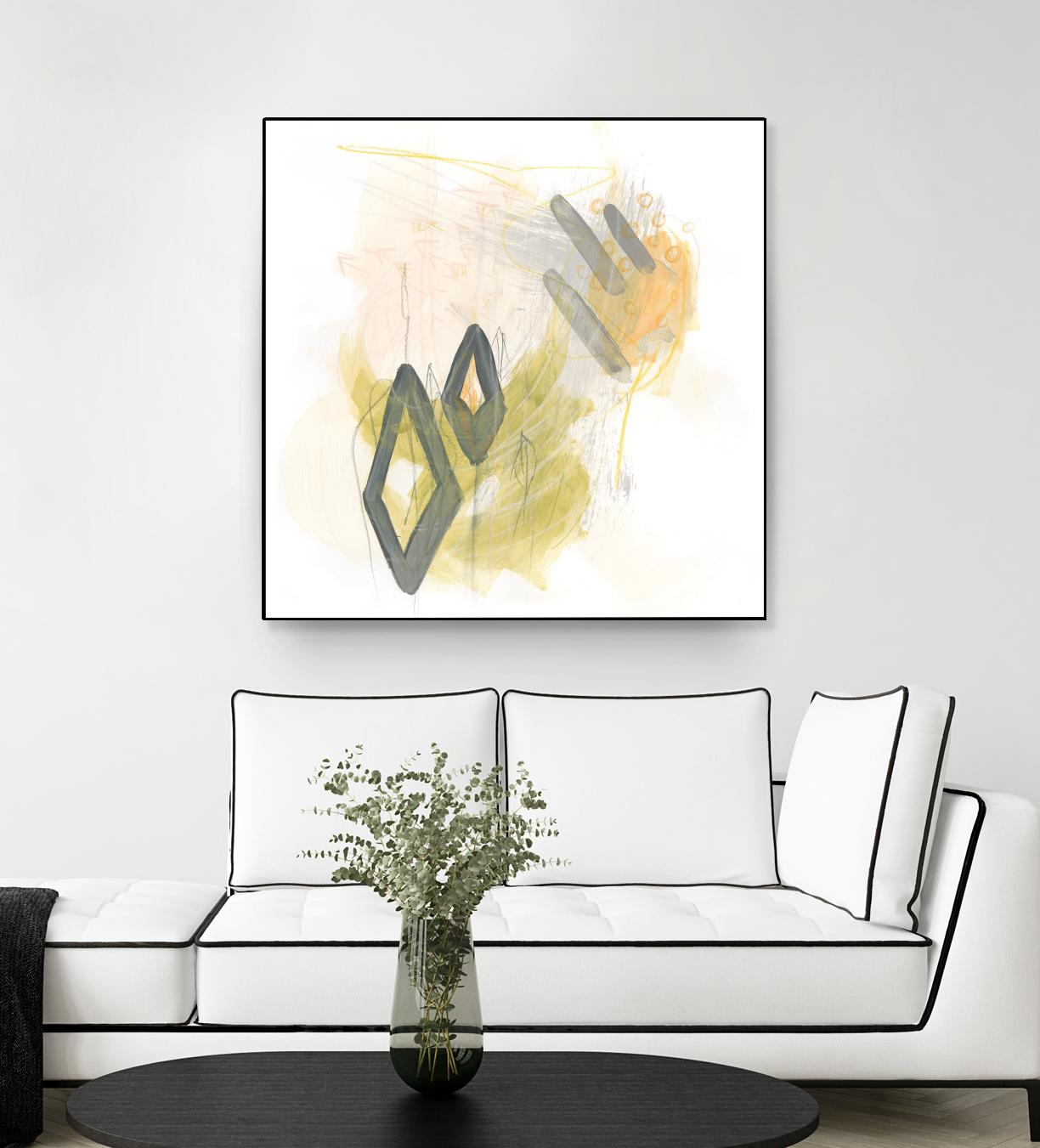Side Swipe I by June Erica Vess on GIANT ART - yellow abstract